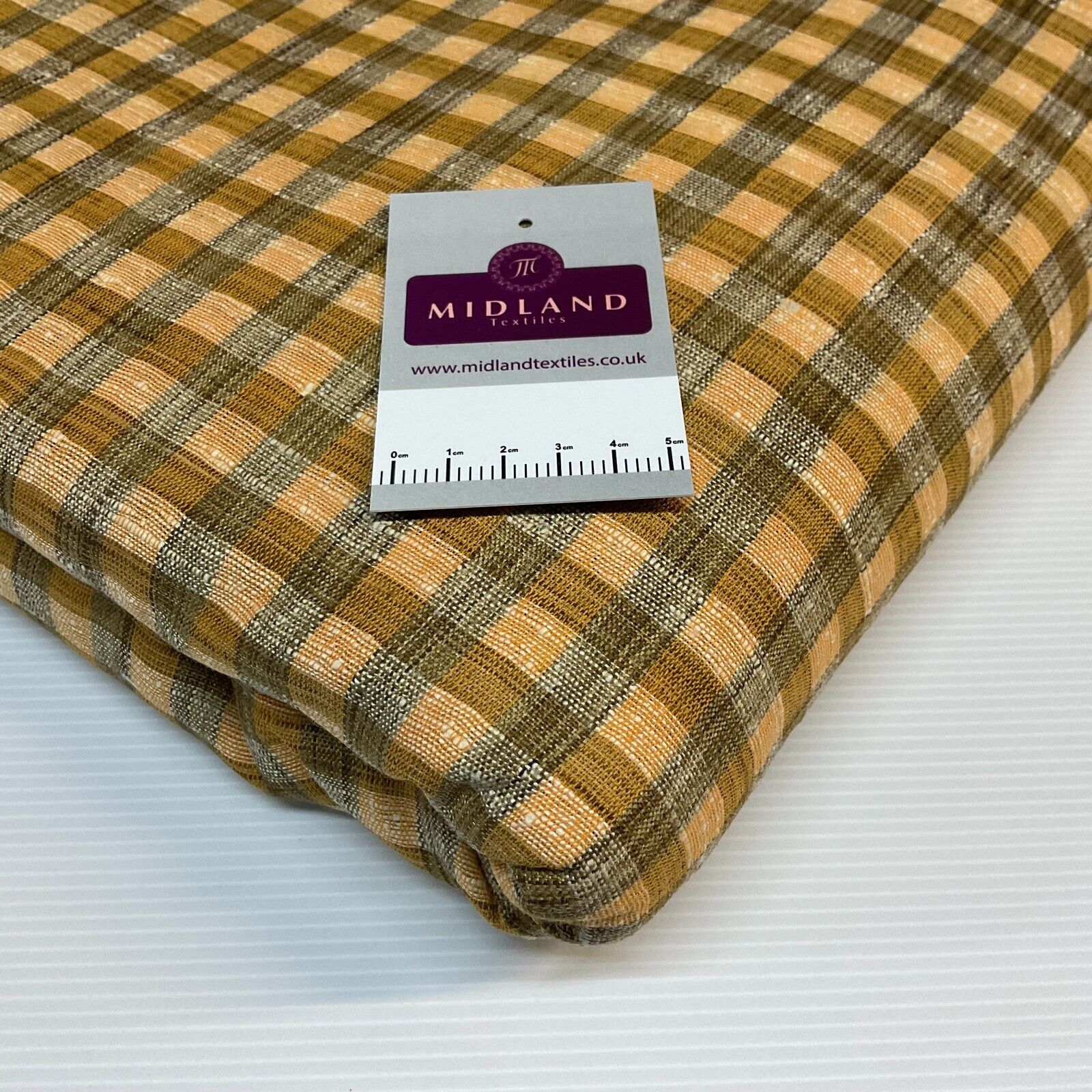 Cotton check checkered gingham dress fabric M1724