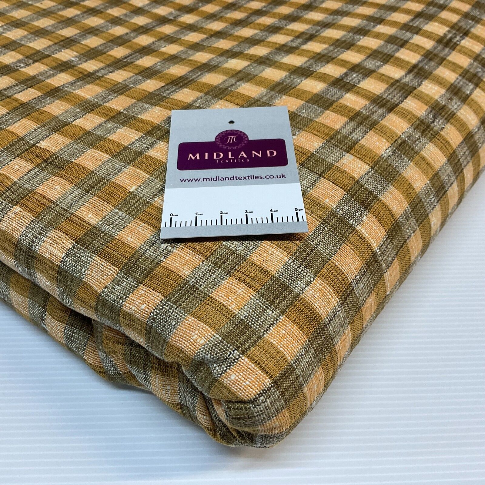 Cotton check checkered gingham dress fabric M1724