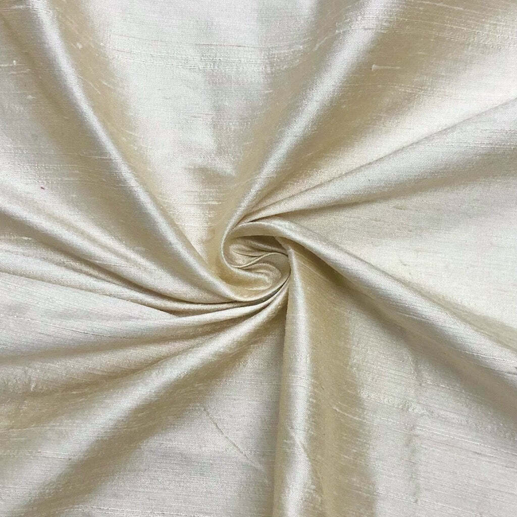 Plain Natural 100% Silk dupion sold in half meters Fabric 137cm M1742 Mtex