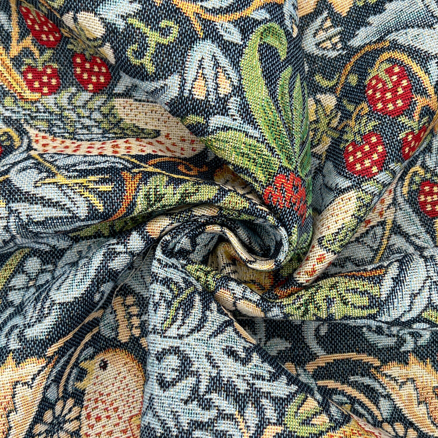 William Morris Woven Tapestry Upholstery Furniture Curtain cushion fab -  Midland Textiles