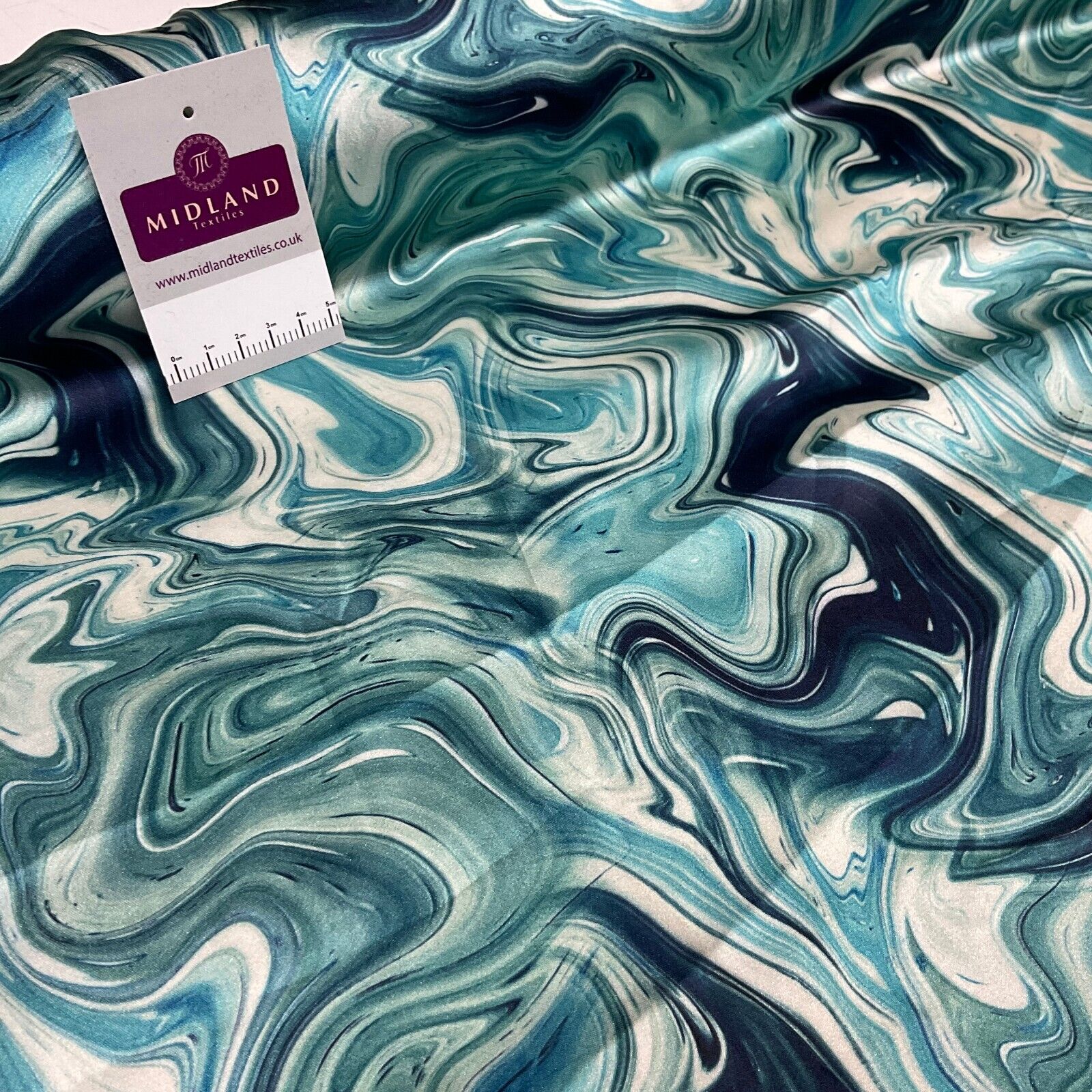 Marble printed Satin Dress Blouse skirt Fabric M1791