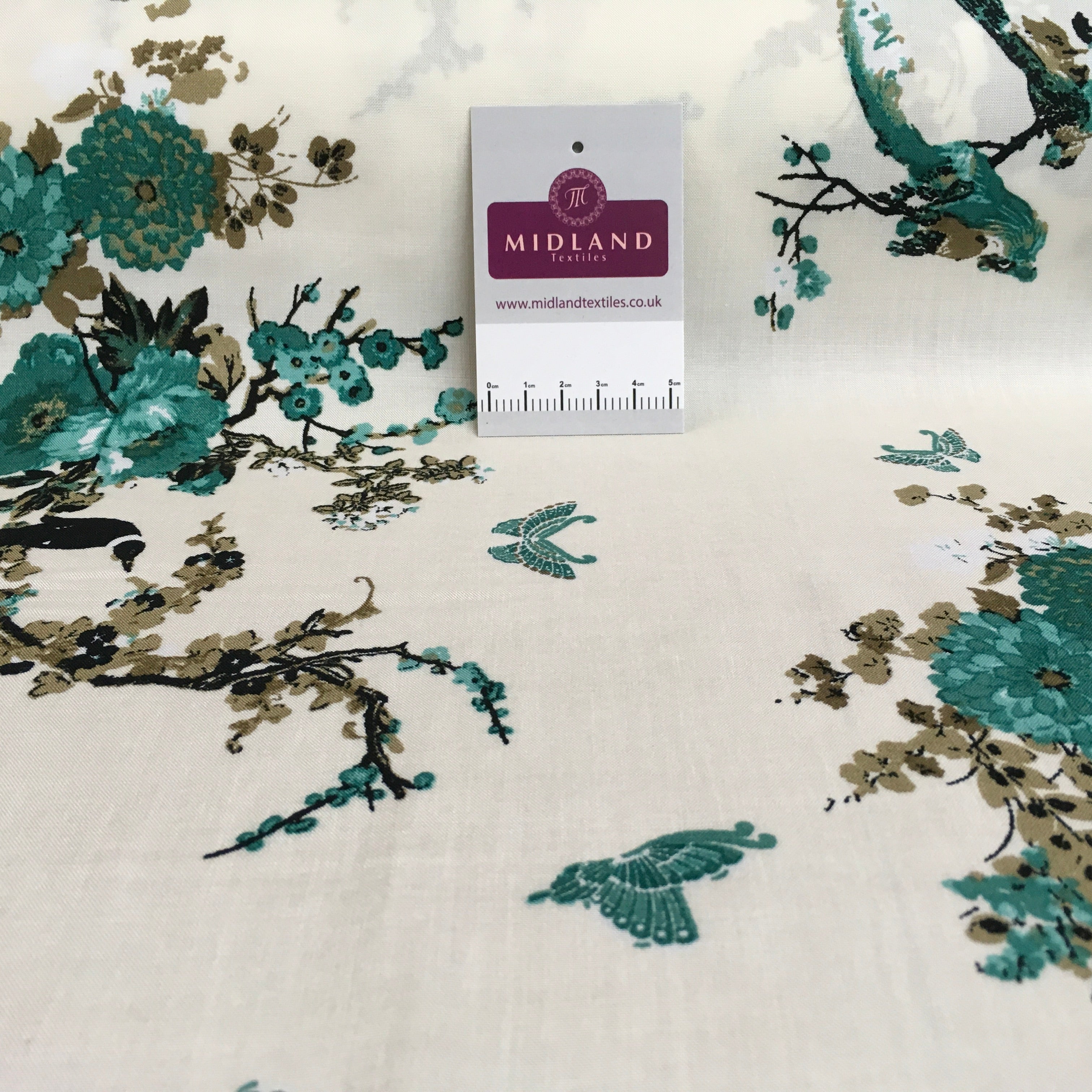 Floral prints fine Viscose Rayon dress challis Fabric M1469 Mtex