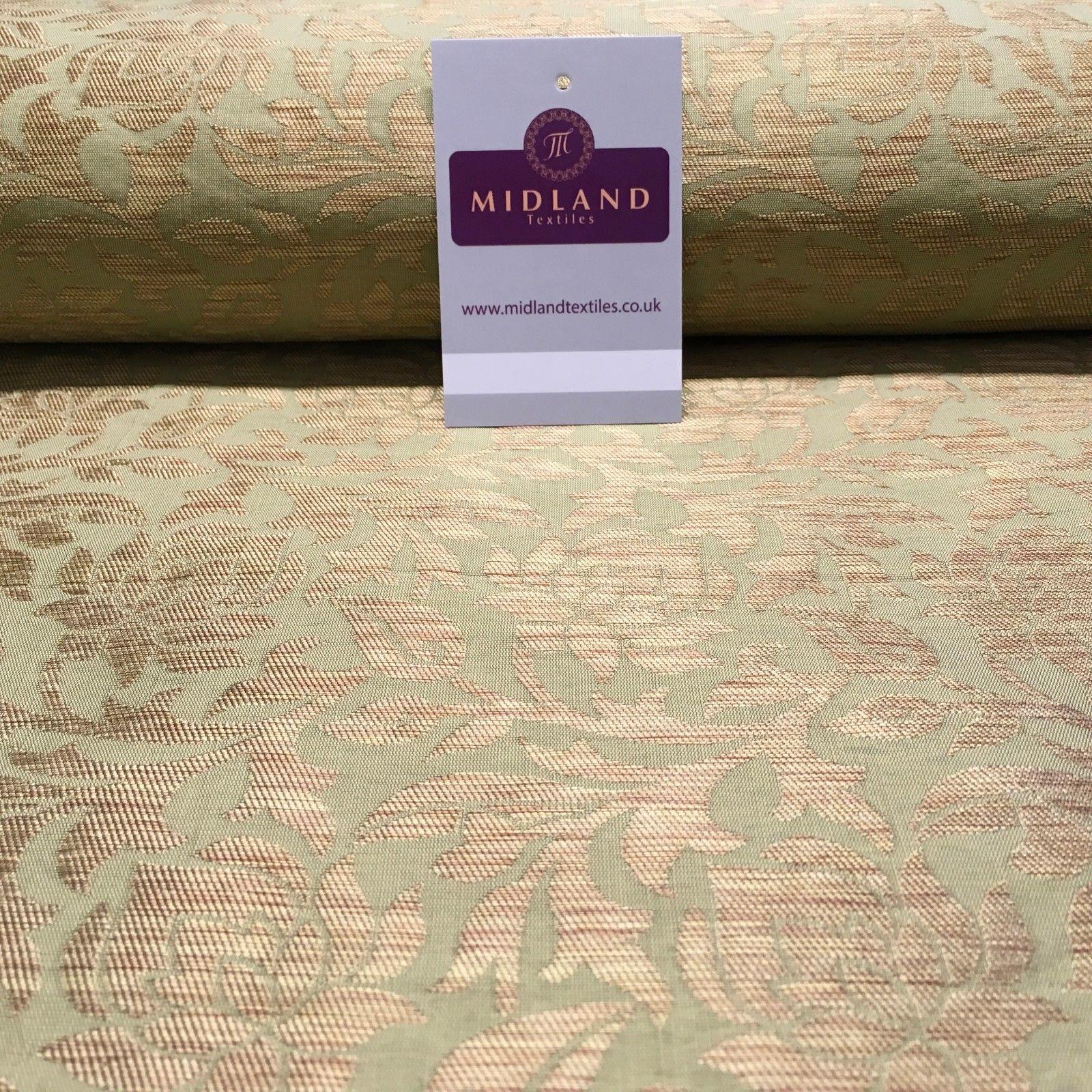 Indian Floral Gold Banarsi Brocade Faux Silk Waistcoat fabric 50' Wide MA873