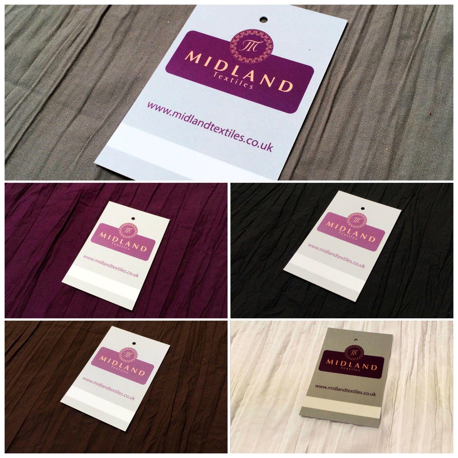 Creased Crushed Cotton Dress Fabric 50' Wide MK919 Mtex