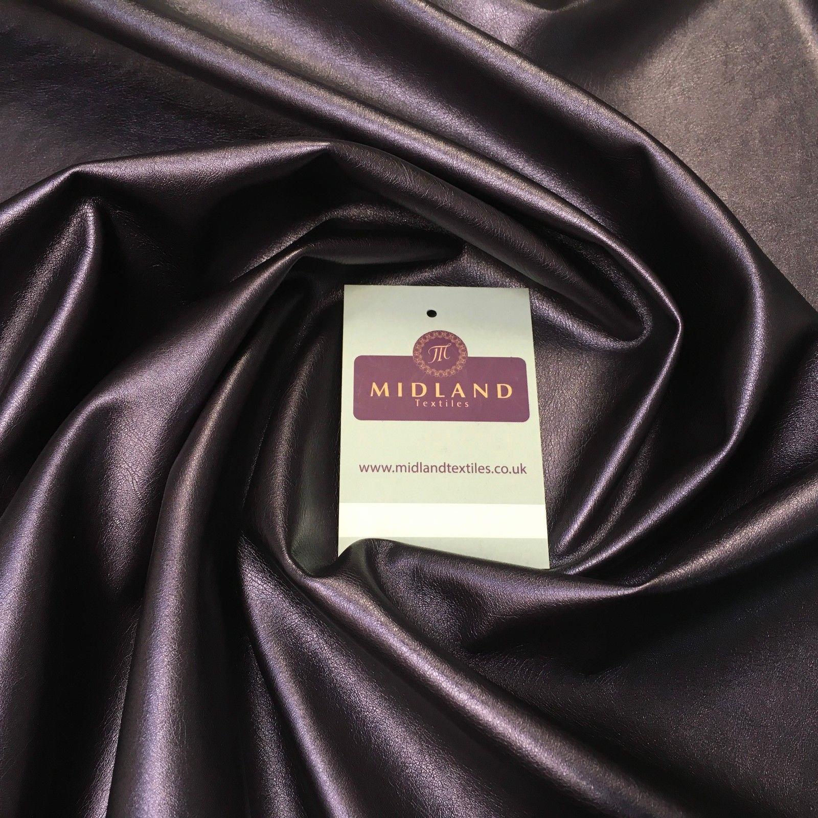 Shiny Metallic 2 way Stretch Leatherette Dress Fabric 55' Wide MK956 Mtex