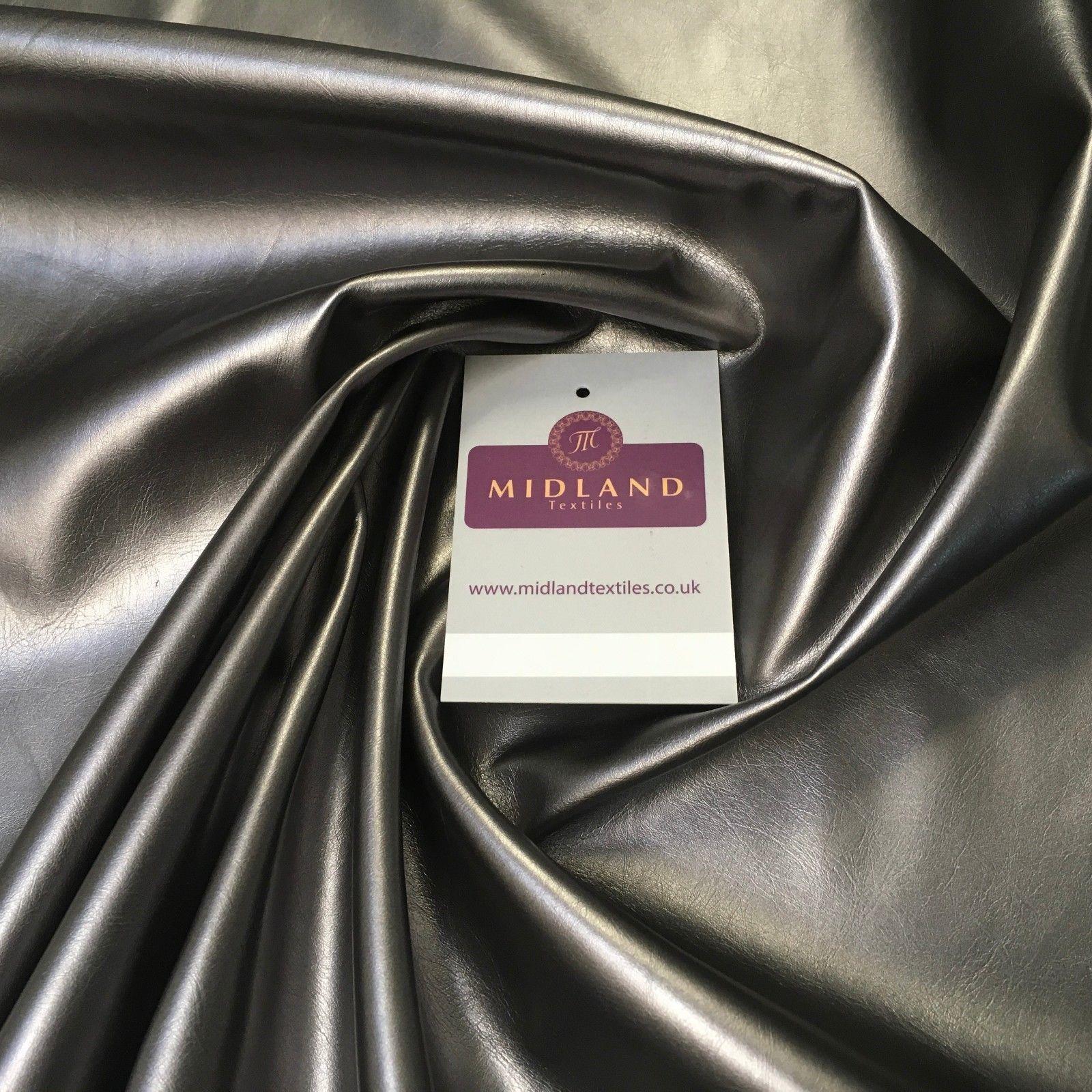 Shiny Metallic 2 way Stretch Leatherette Dress Fabric 55' Wide MK956 Mtex