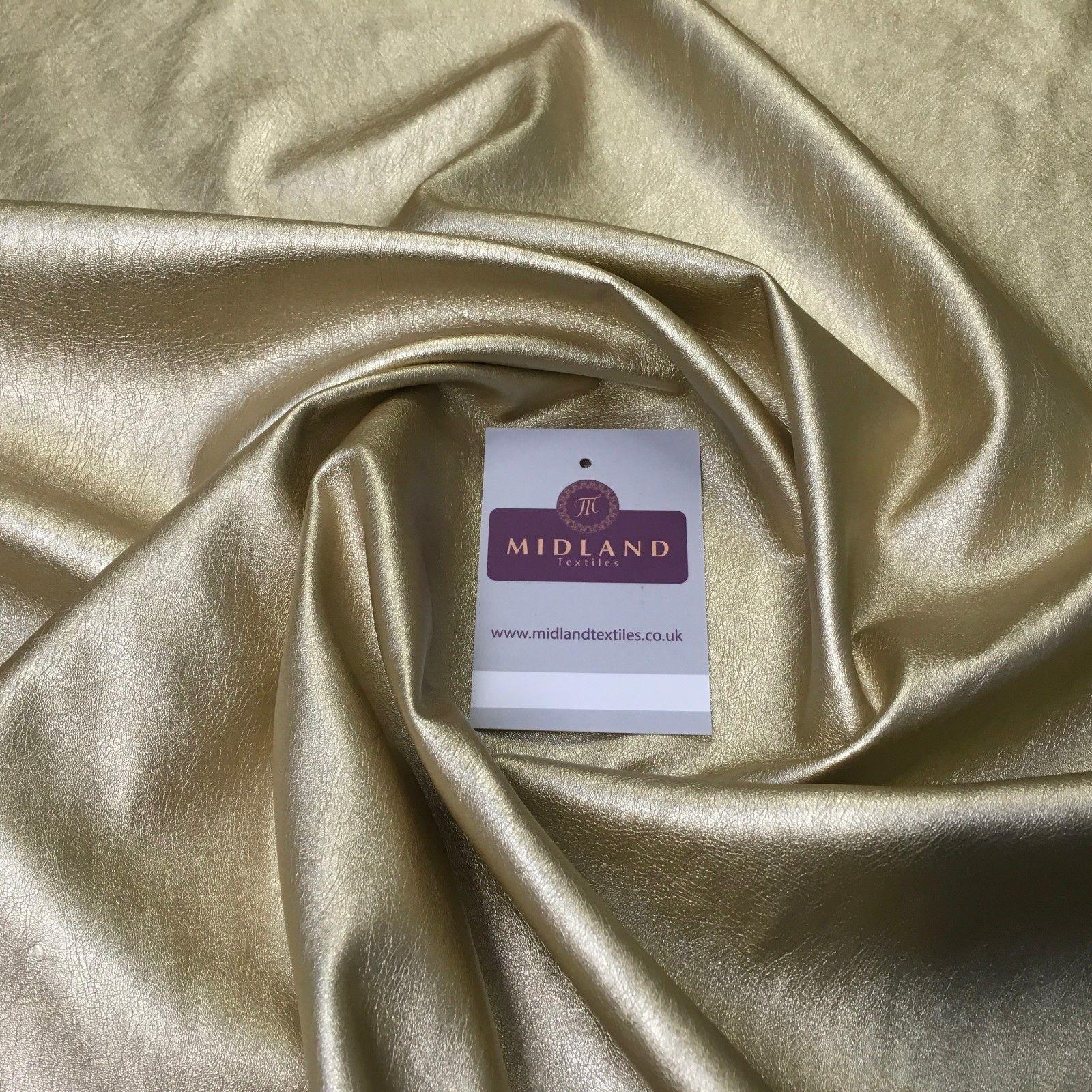 Shiny Metallic 2 way Stretch Leatherette Dress Fabric 55" Wide MK956 Mtex