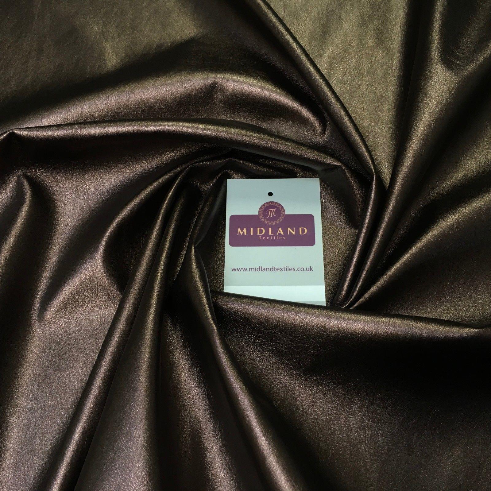 Shiny Metallic 2 way Stretch Leatherette Dress Fabric 55' Wide MK956 Mtex