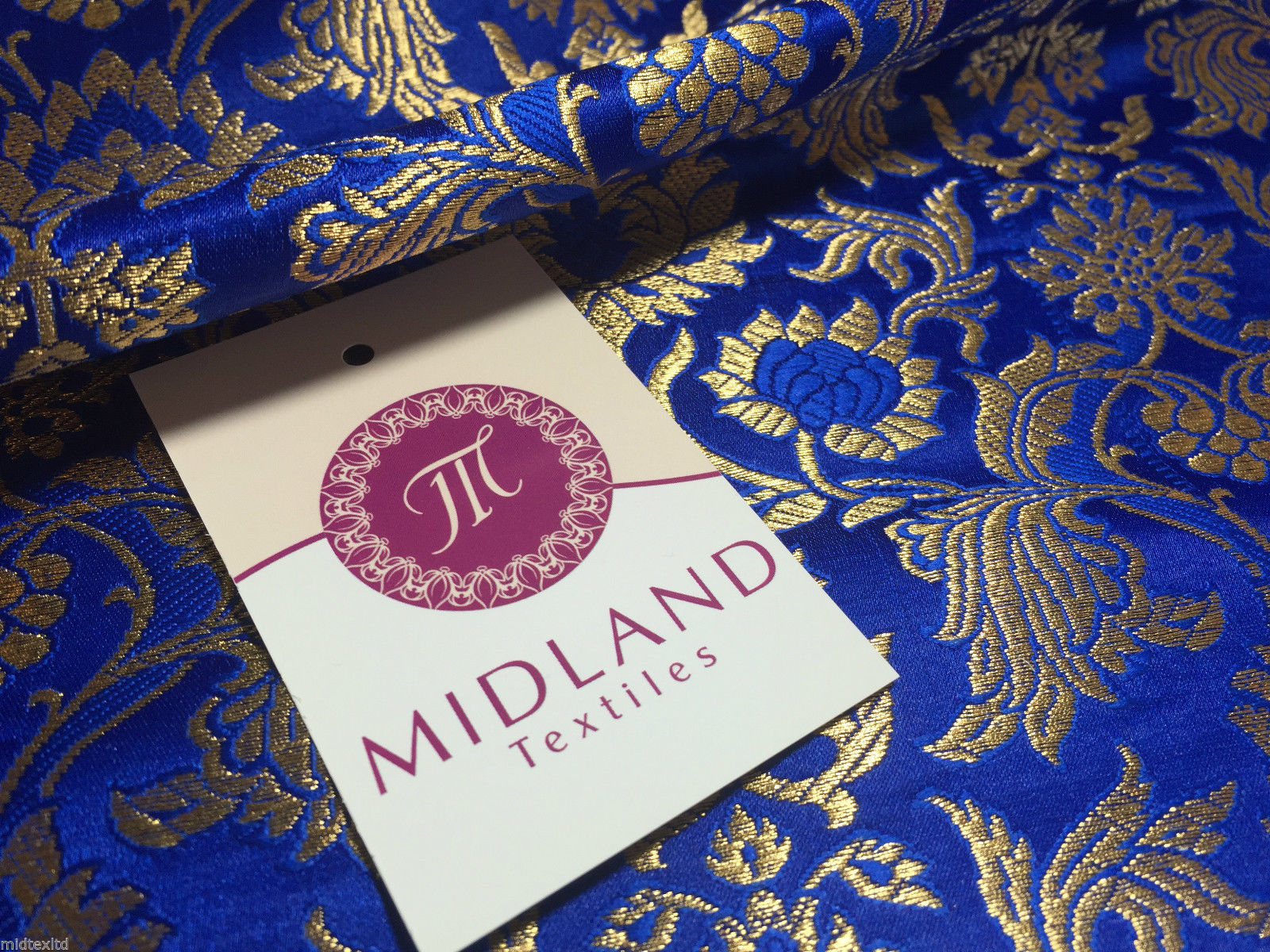 Indian Banarsi Gold Floral Faux Silk Brocade 43' Wide M245 Mtex