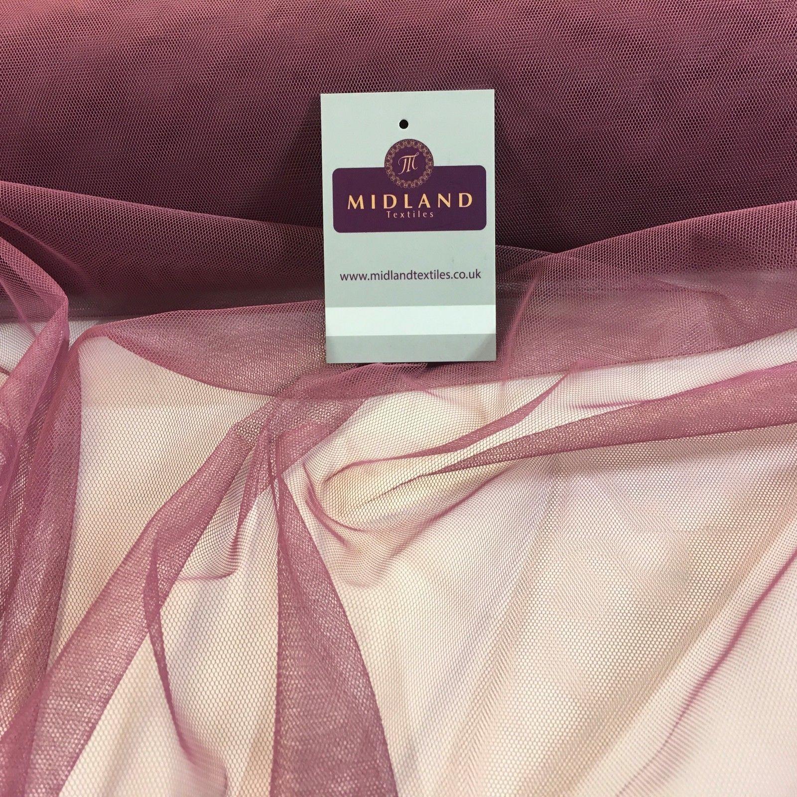 Plain Soft Tulle Dress Net Mesh Bridal Wedding Tutu Fabric 52' wide M506 Mtex