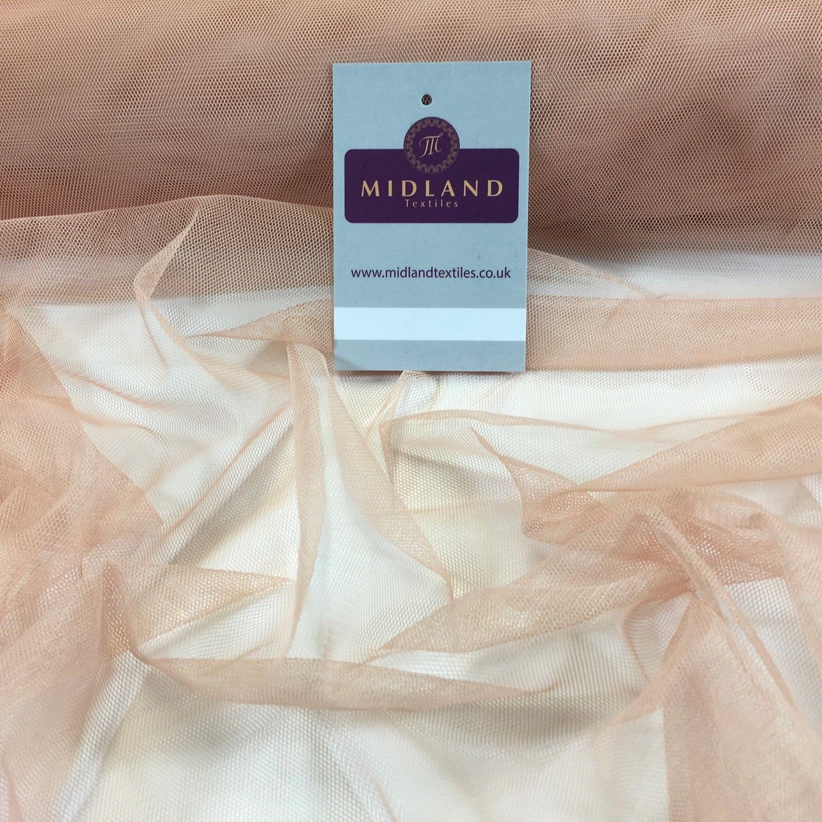 Plain Soft Tulle Dress Net Mesh Bridal Wedding Tutu Fabric 52' wide M506 Mtex