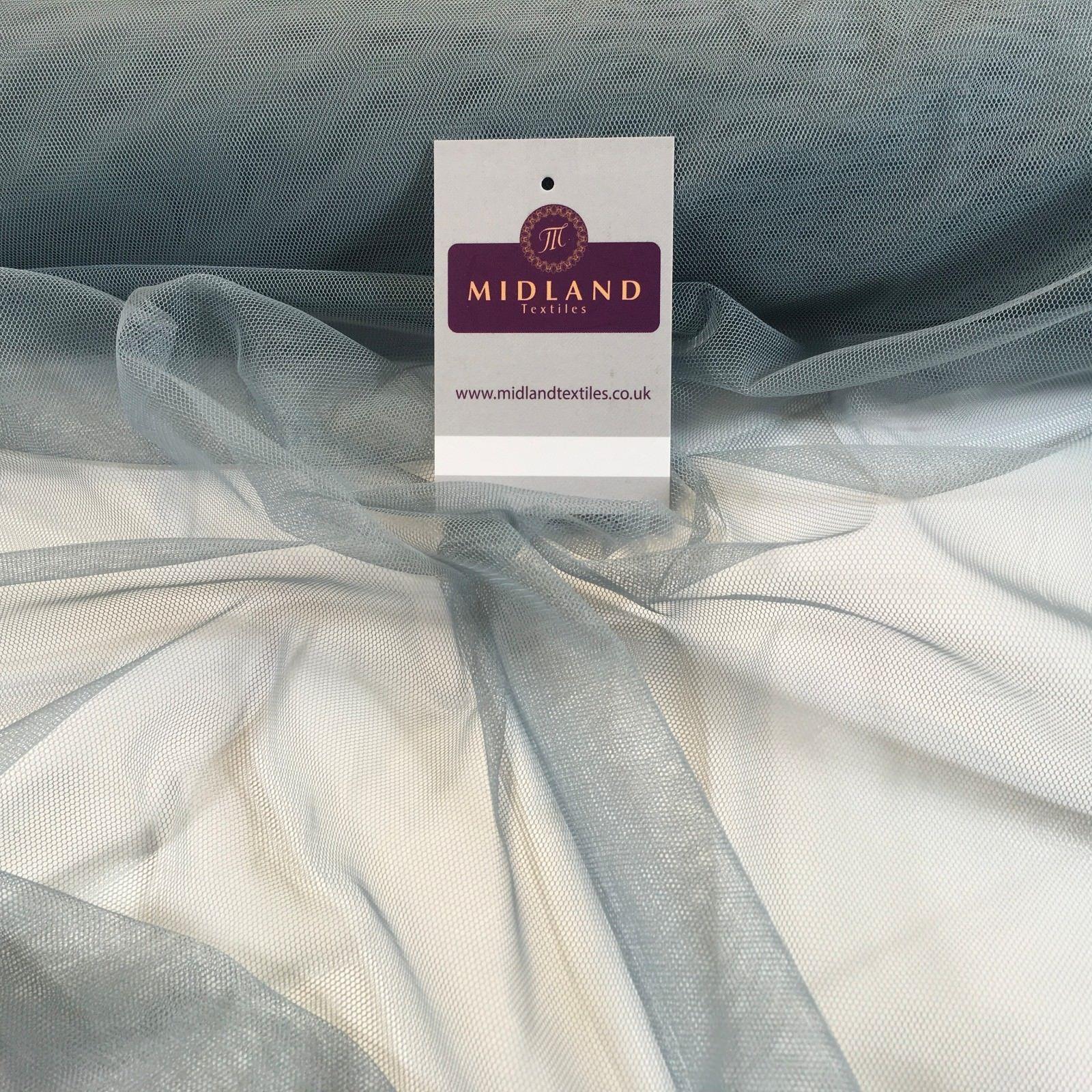 Plain Soft Tulle Dress Net Mesh Bridal Wedding Tutu Fabric 52' wide M506 Mtex