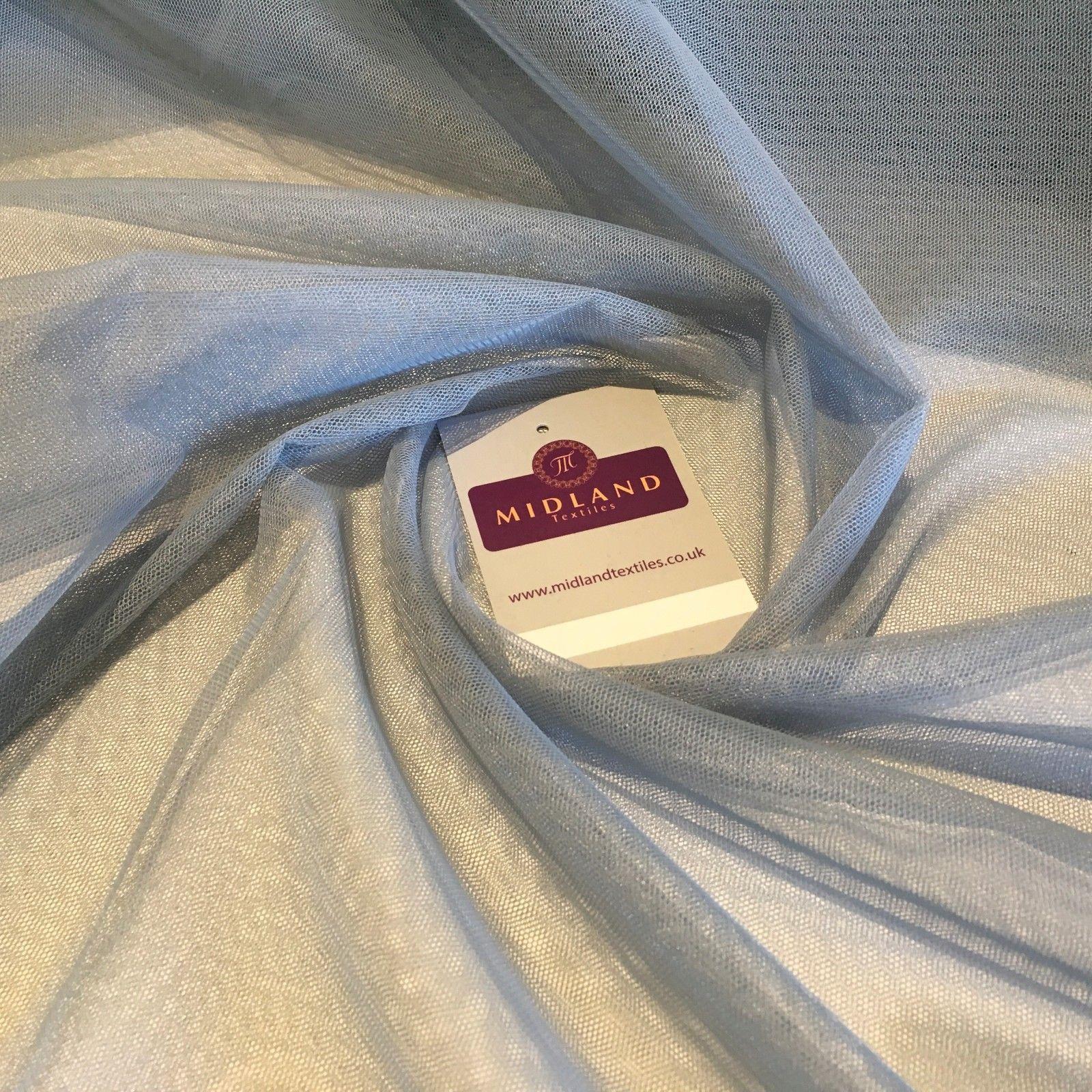 Plain Soft Tulle Dress Net Mesh Bridal Wedding Tutu Fabric 52" wide M506 Mtex