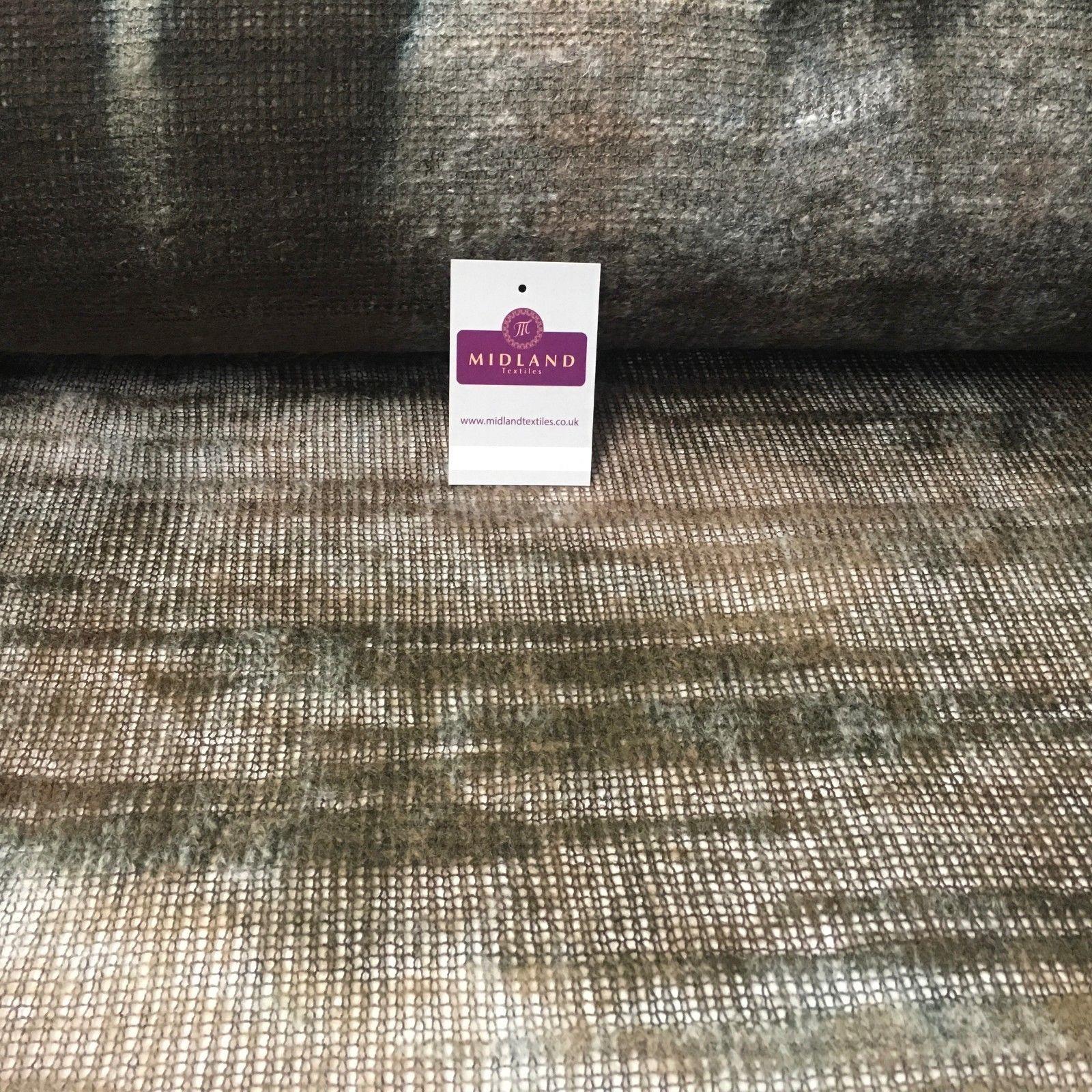 Brown Two tonal loose Boucle Knit wooly Scarf fabric 55' Wide MR996