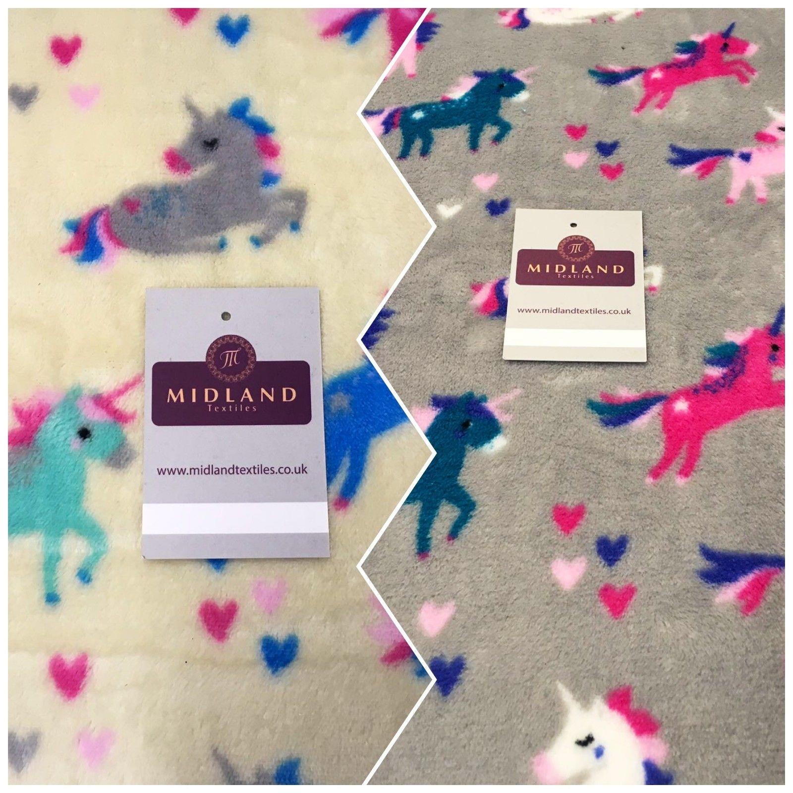 Unicorn Soft Cuddle Fleece Fabric 100% Polyester 58' M700 Mtex