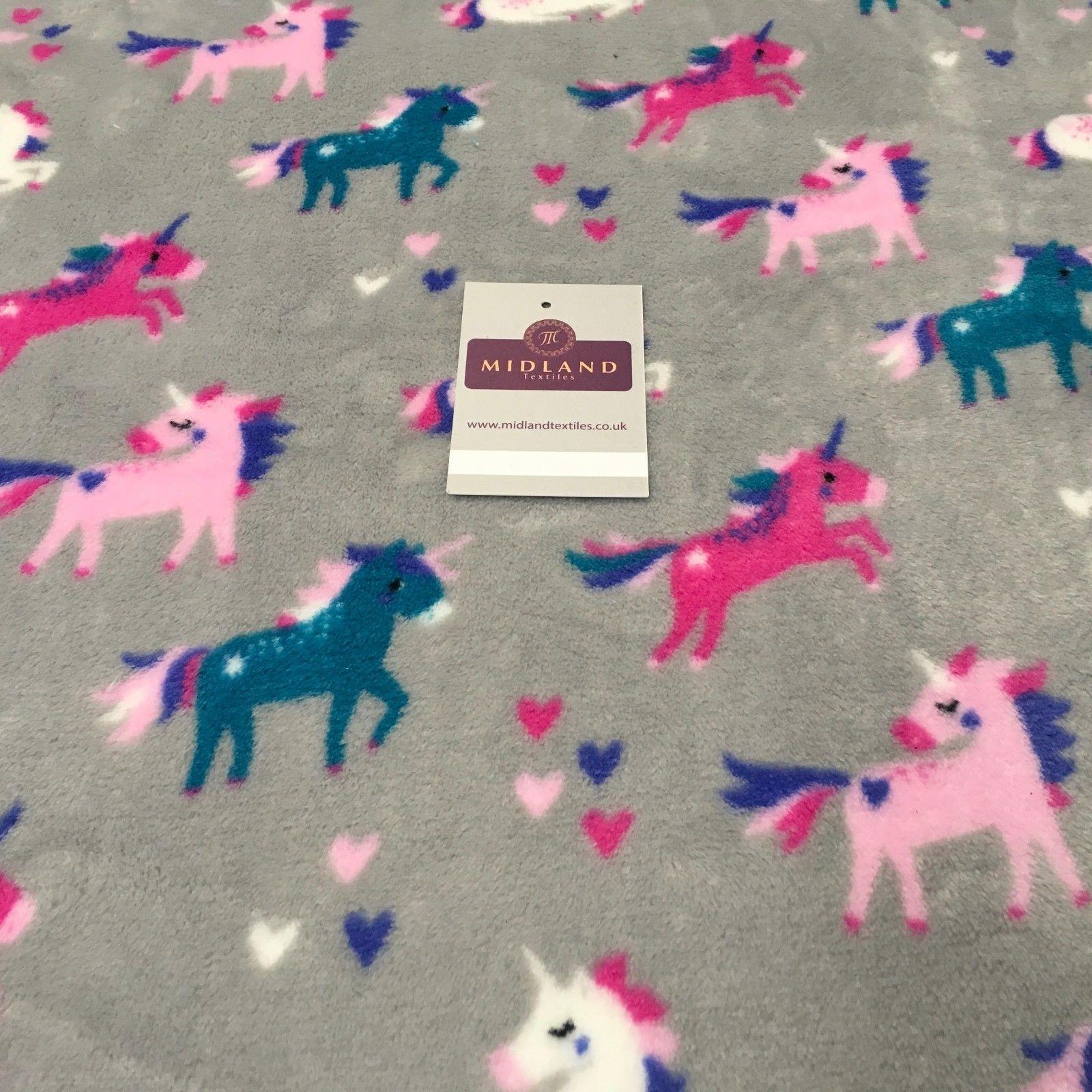 Unicorn Soft Cuddle Fleece Fabric 100% Polyester 58' M700 Mtex
