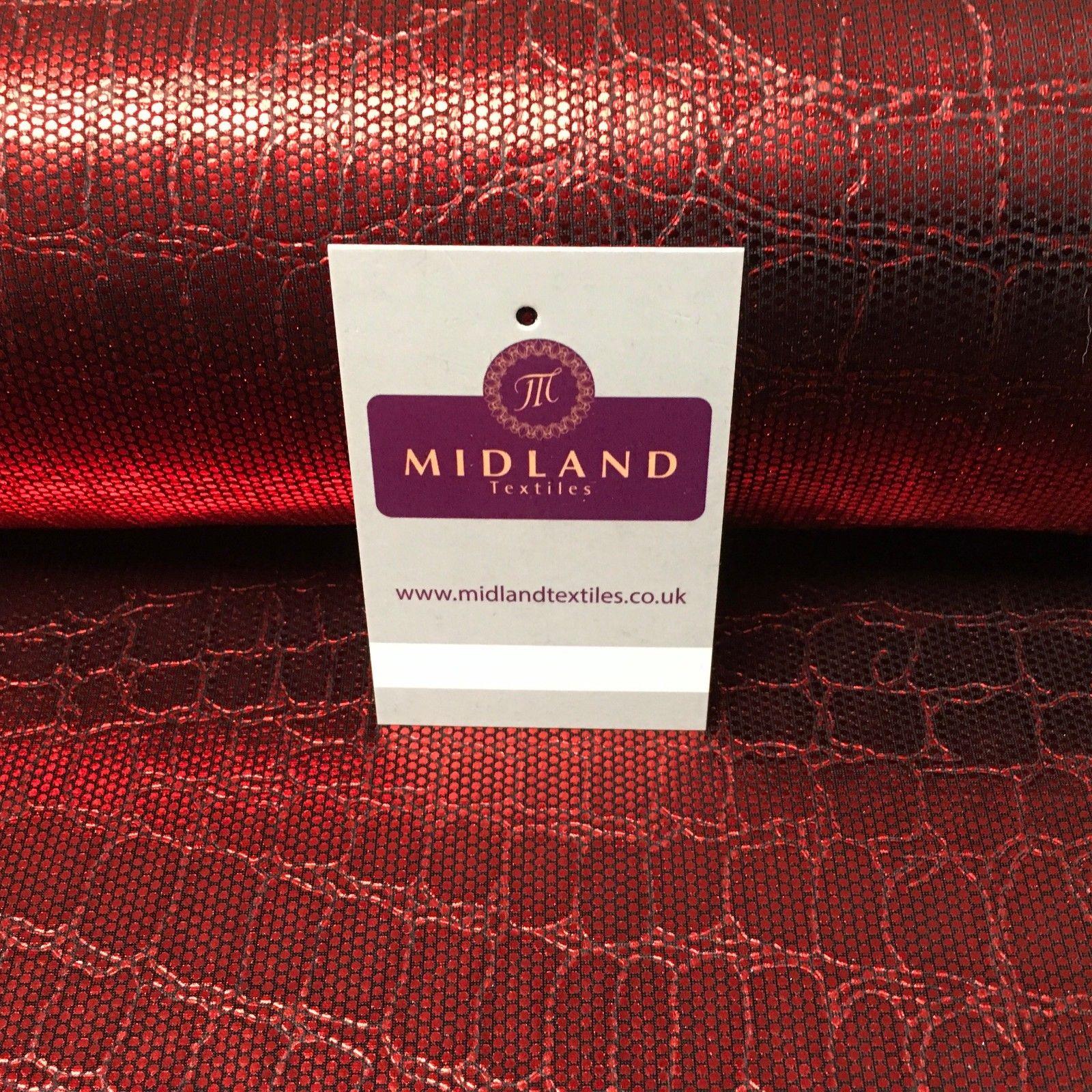 Tessuto per abito in lamina di jersey metallizzato goffrato pelle di  serpente 58 Wide M1037 M - Midland Textiles