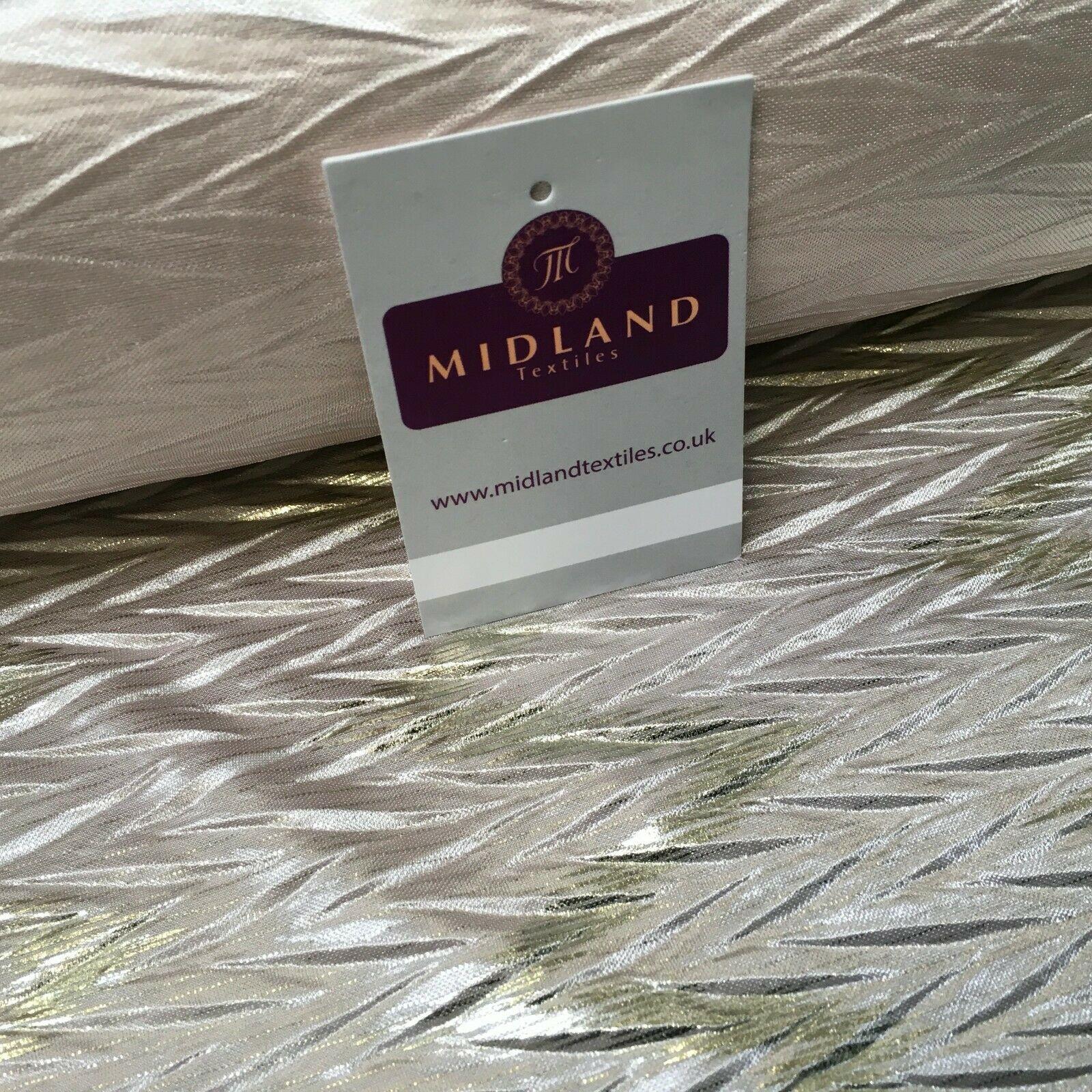 Pleated Crinkle Chevron metallic foil Zigzag Jersey Dance Fabric MH1066 Mtex