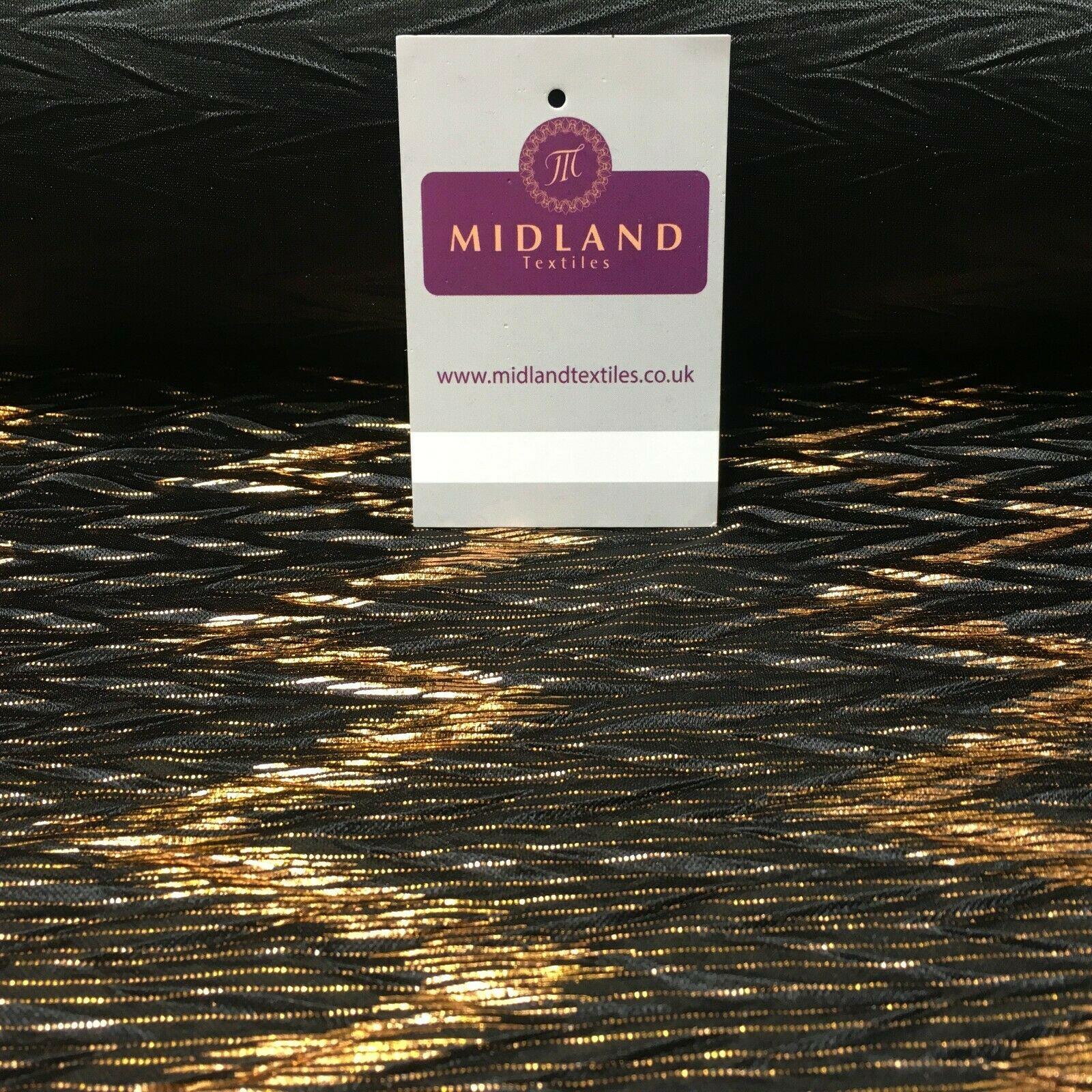 Pleated Crinkle Chevron metallic foil Zigzag Jersey Dance Fabric MH1066 Mtex