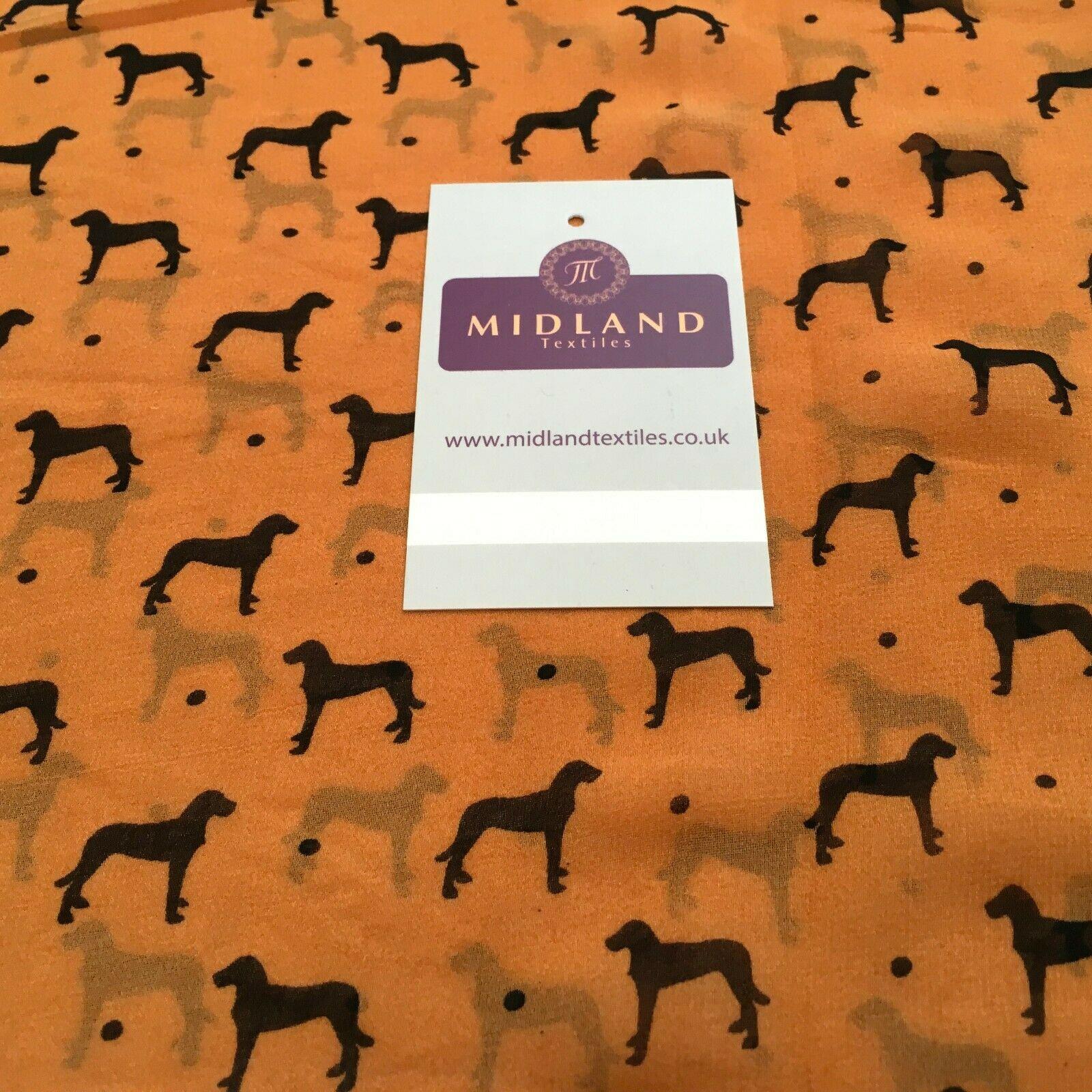 Copper Dog Printed Light High Street Chiffon Fabric 150 cm MK1084-21