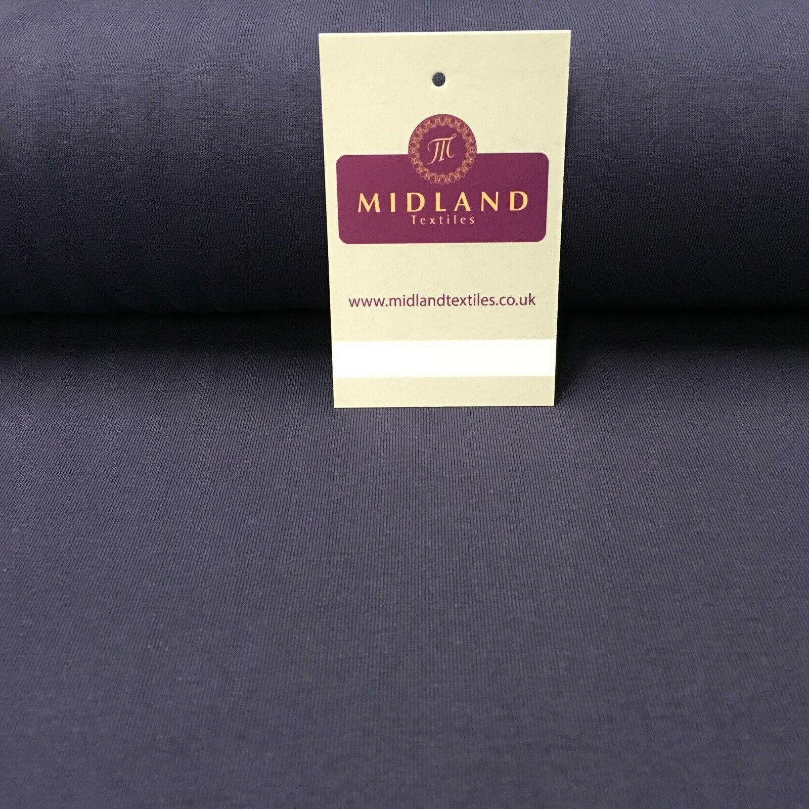 Plain Cotton Spandex knit Jersey Dress Fabric 150cm Wide MD1051 Mtex