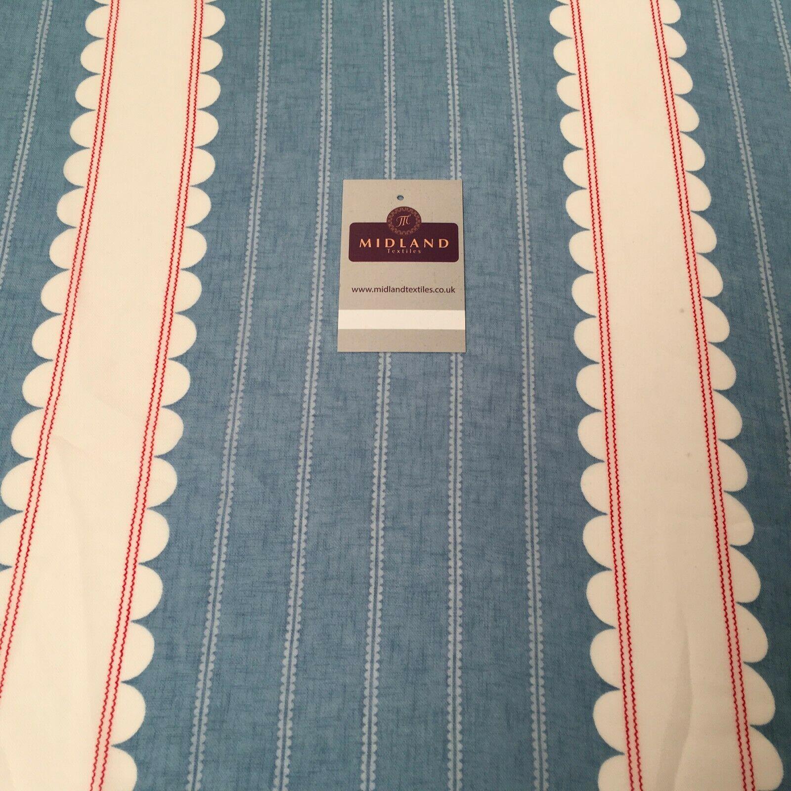 Blue and White Georgette crepe Linen effect dress Fabric 150cm wide MK1095-21