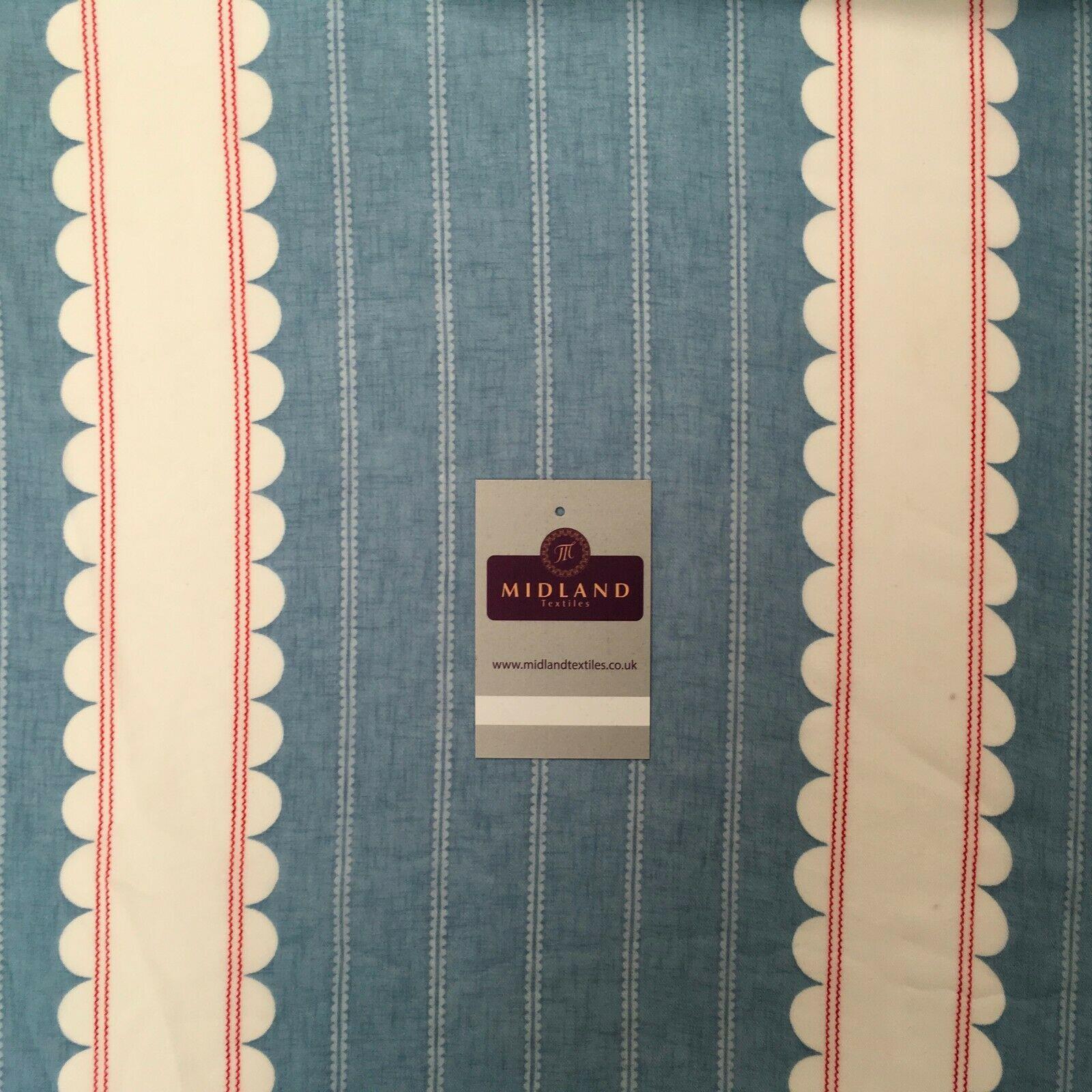 Blue and White Georgette crepe Linen effect dress Fabric 150cm wide MK1095-21