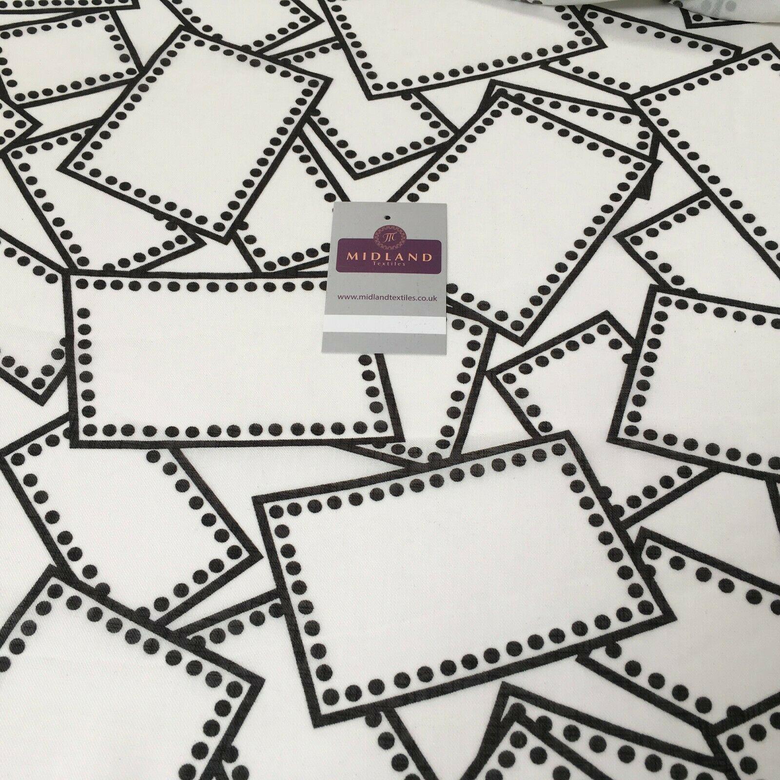 Ivory and Black Georgette crepe Linen effect dress Fabric 150cm wide MK1095-18