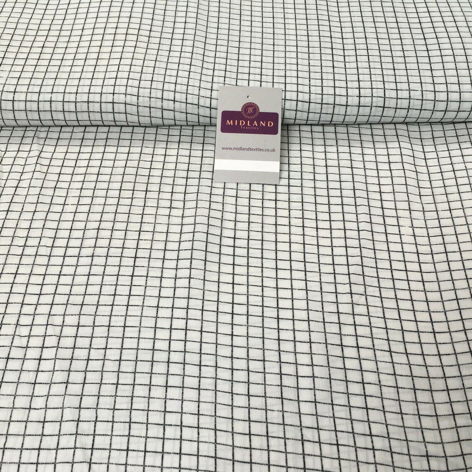 Ivory Square Georgette crepe Linen effect dress Fabric 150cm wide MK1095-27