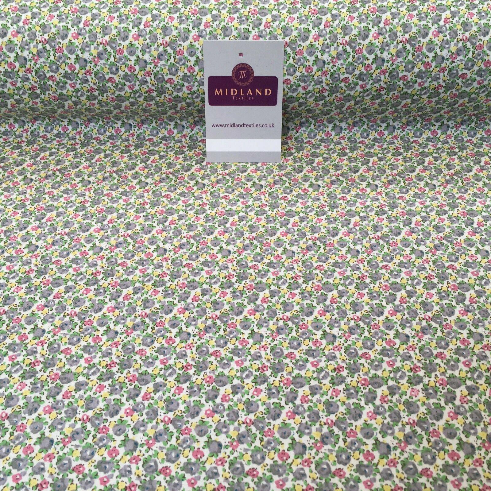 Small ditsy printed 100% Cotton Floral dress fabric 150cm MA1080 Mtex