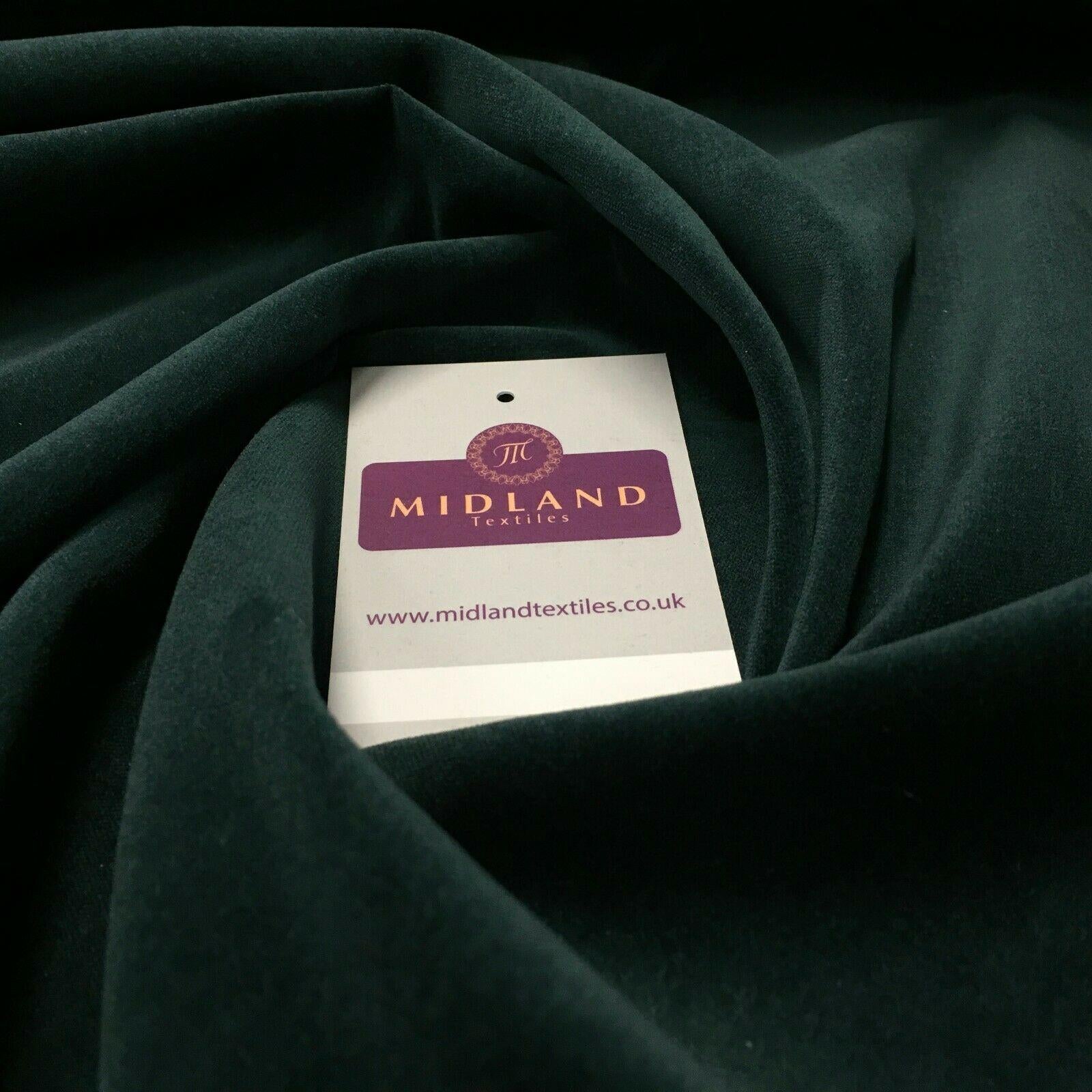 Plain Cotton Velvet ideal for evening & Bridal Fabric 110cm Wide MS1050 Mtex