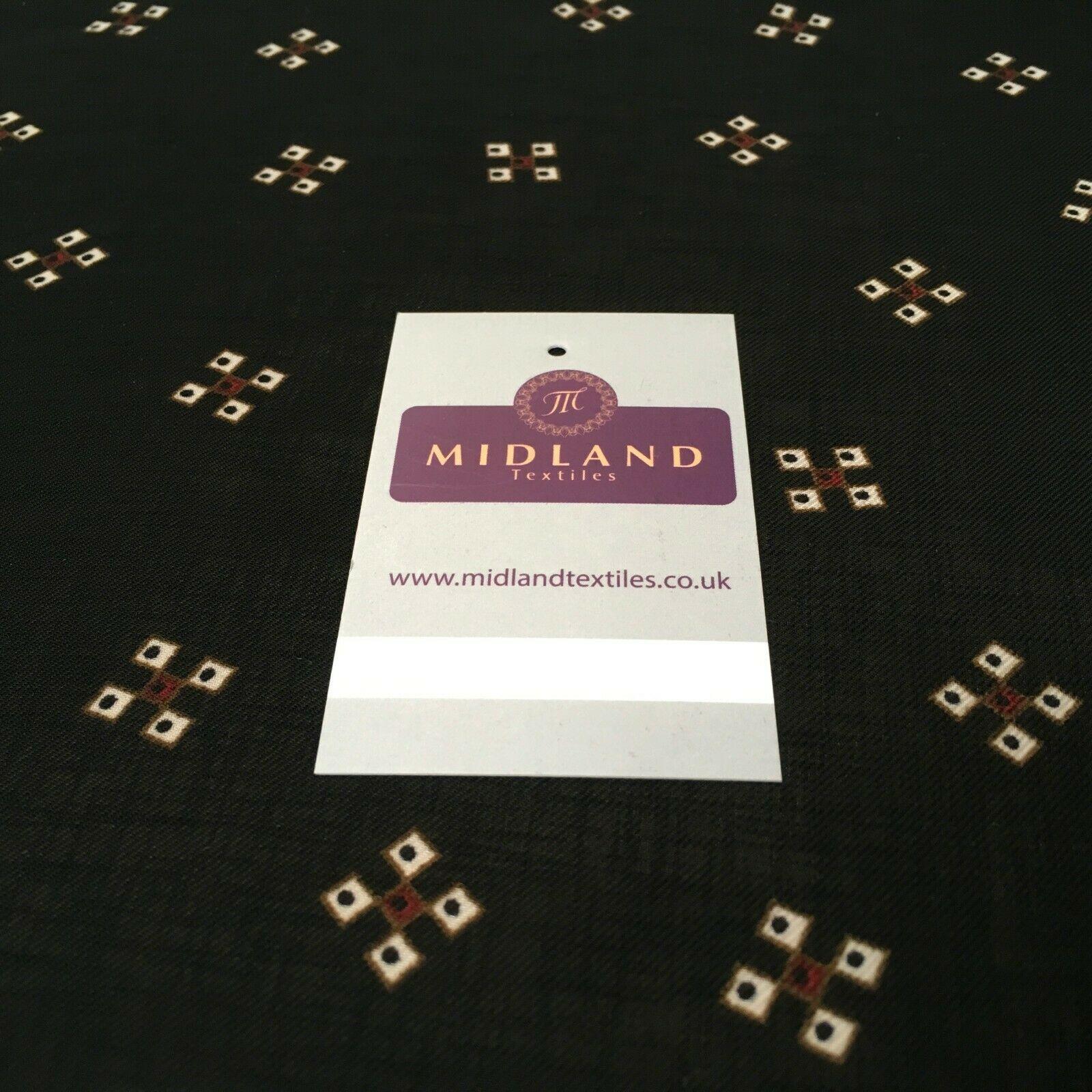 Black Georgette crepe Linen effect dress Fabric 150cm wide MK1095-25 Mtex