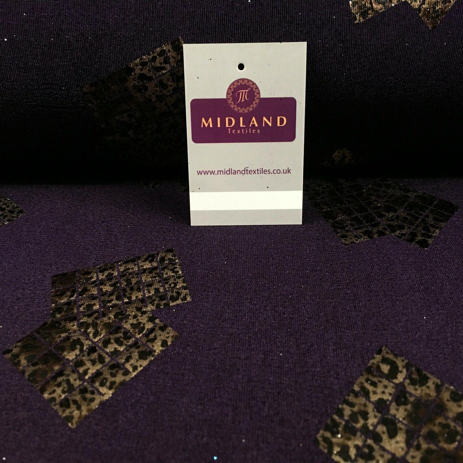 Snakeskin Print Glitter Ity Jersey Stretch Dress fabric 150 cm Wide MR1075 Mtex