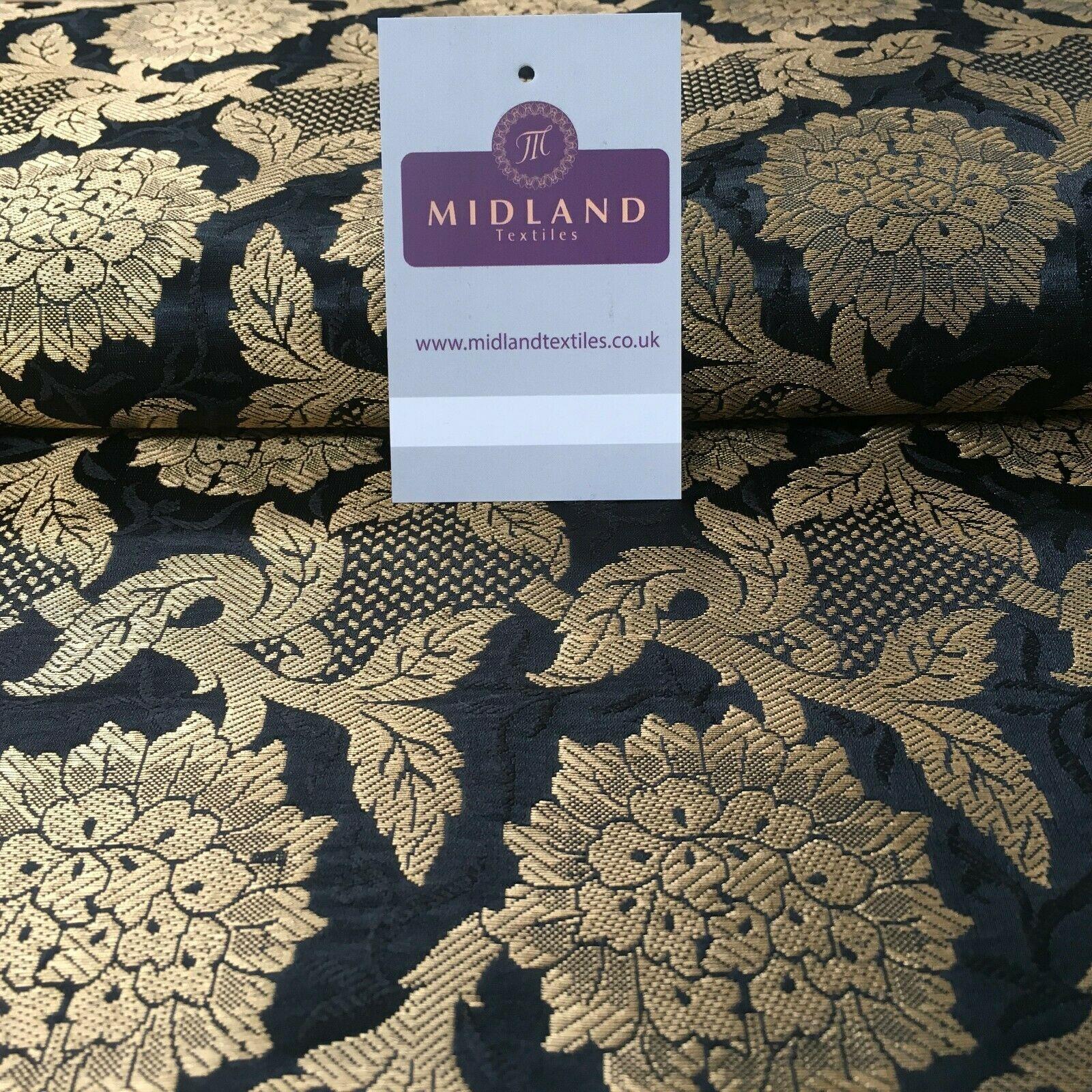 Indian Floral Ornamental Banarsi Brocade waistcoat fabric 100cm Wide MP1119