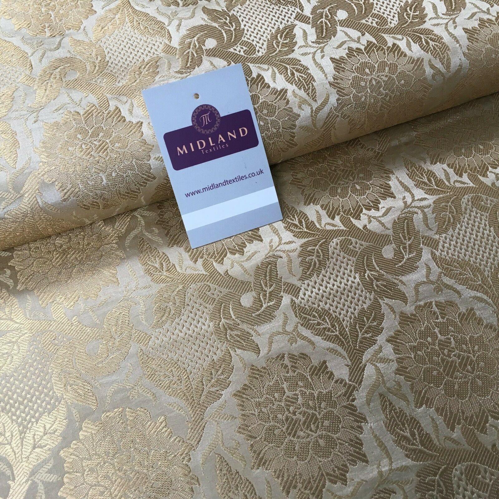 Indian Floral Ornamental Banarsi Brocade waistcoat fabric 100cm Wide MP1119