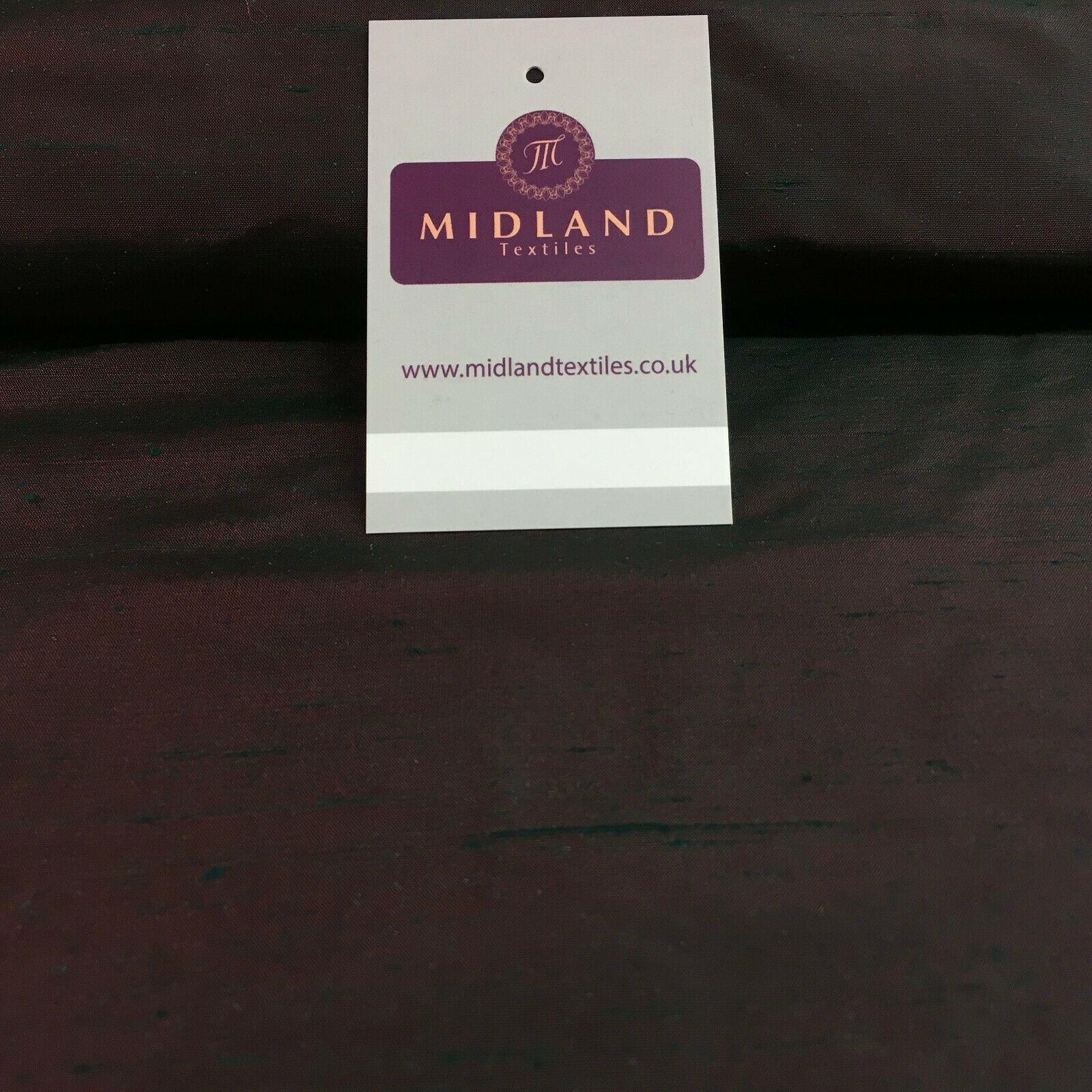 Raw Silk Power Loom Dupion Fabric 44' Wide Sold By Half Metre M1143 Mtex