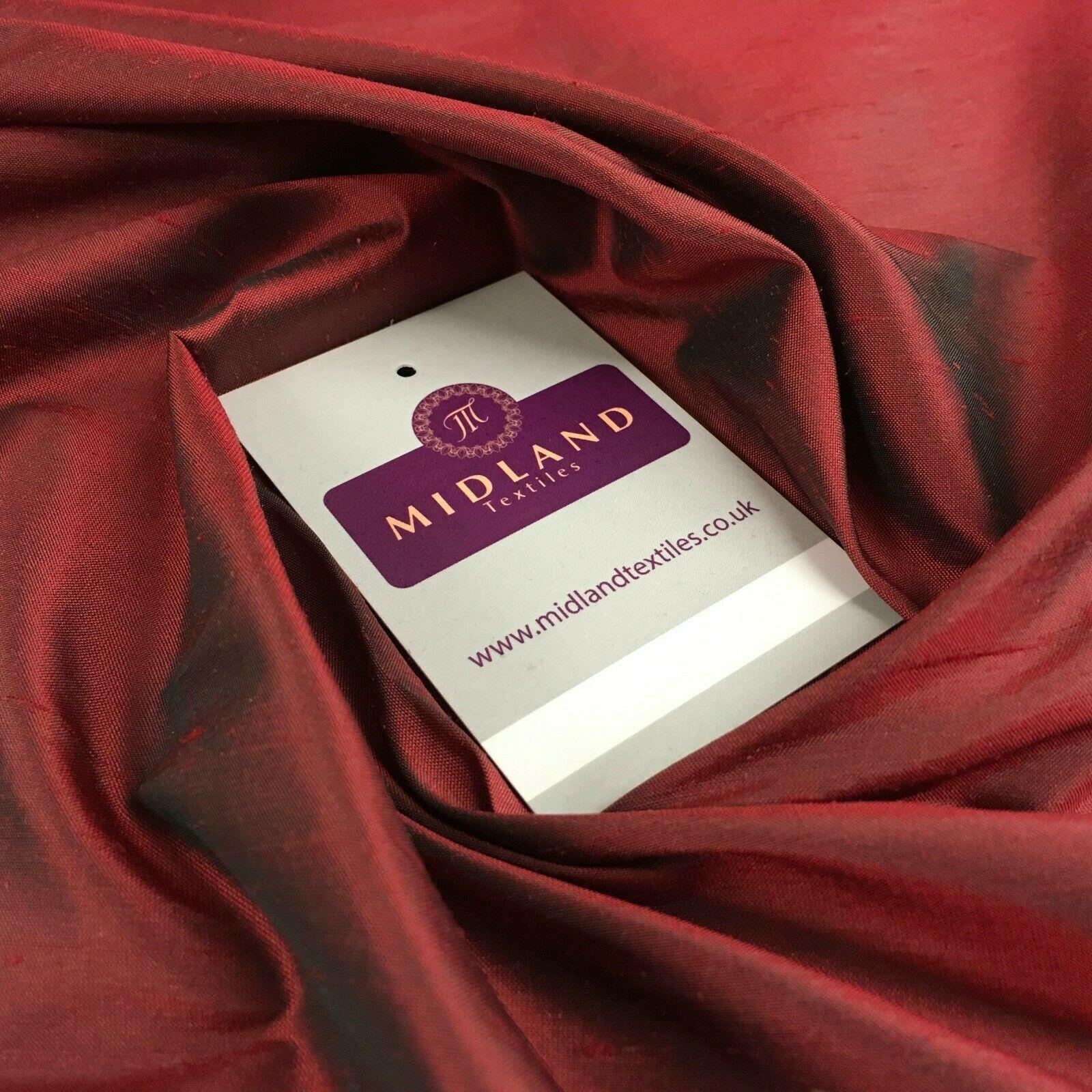 Raw Silk Power Loom Dupion Fabric 44' Wide Sold By Half Metre M1143 Mtex