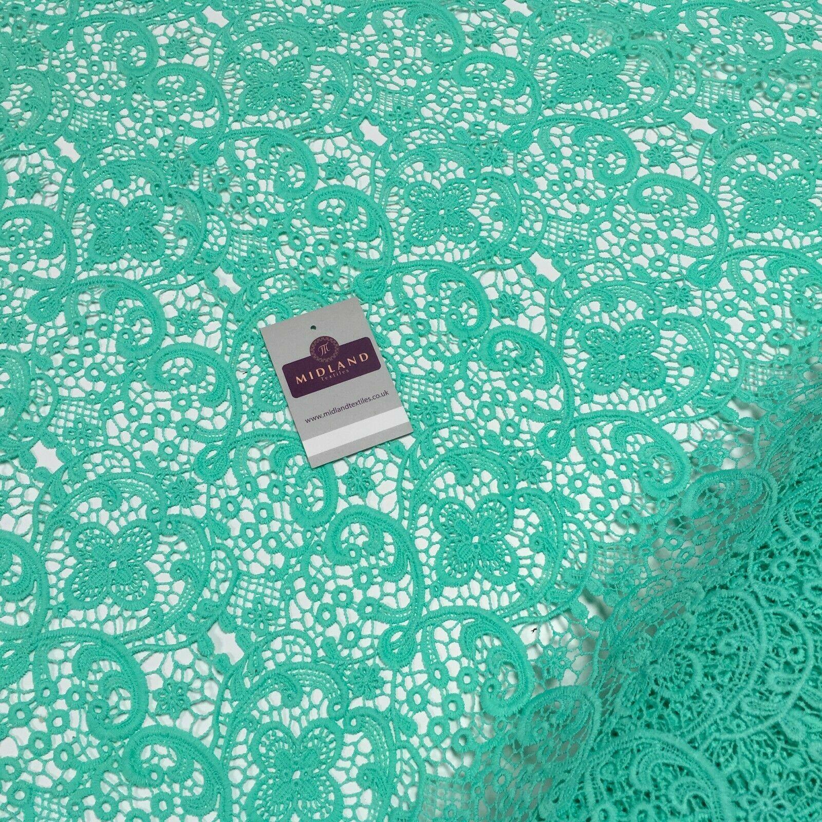 Lace Border Chemical Lace Dress Fabric 110cm Wide M1138 Mtex