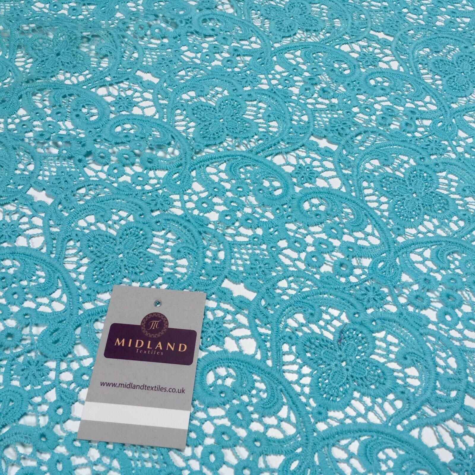 Lace Border Chemical Lace Dress Fabric 110cm Wide M1138 Mtex