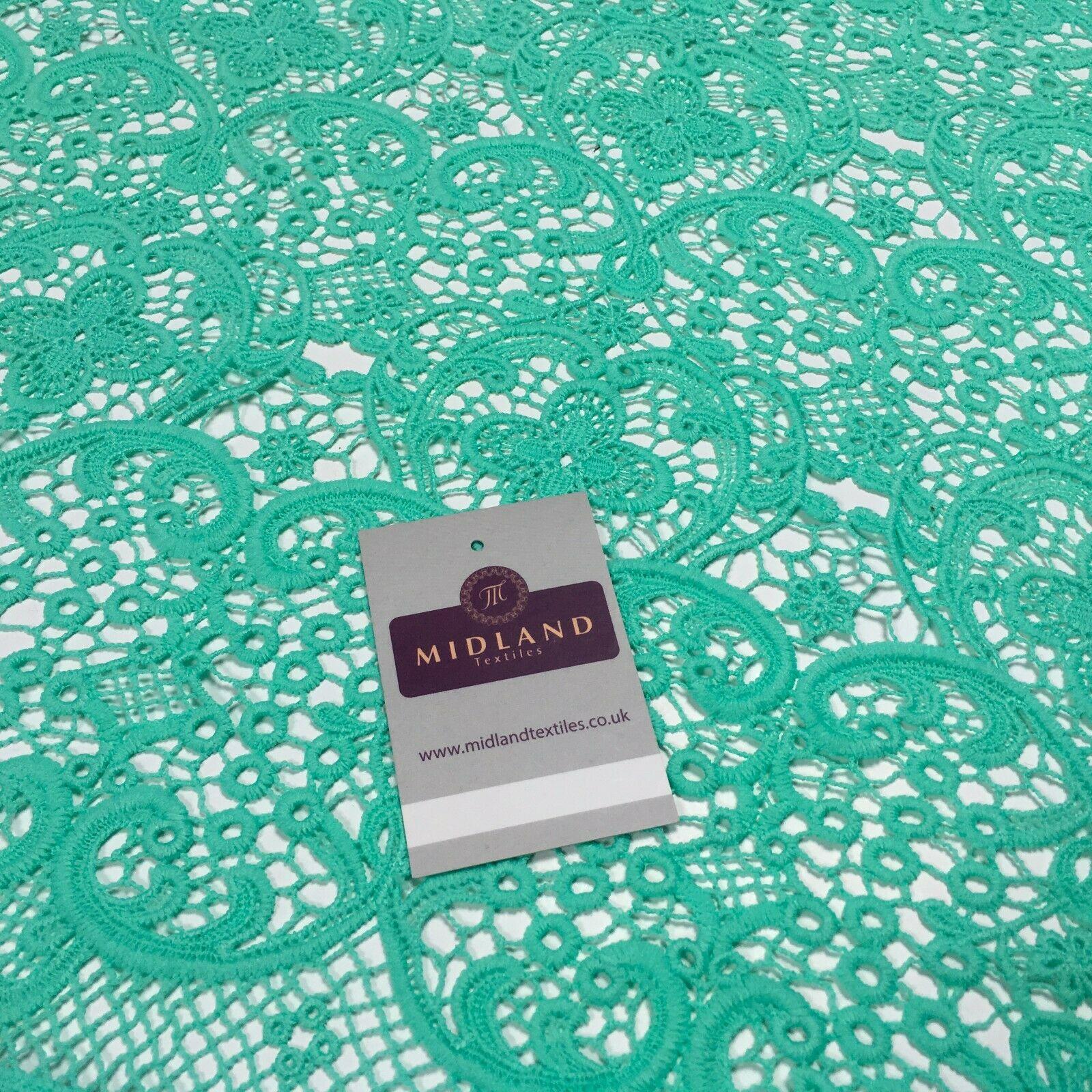 Lace Border Chemical Lace Dress Fabric 110cm Wide M1138 Mtex