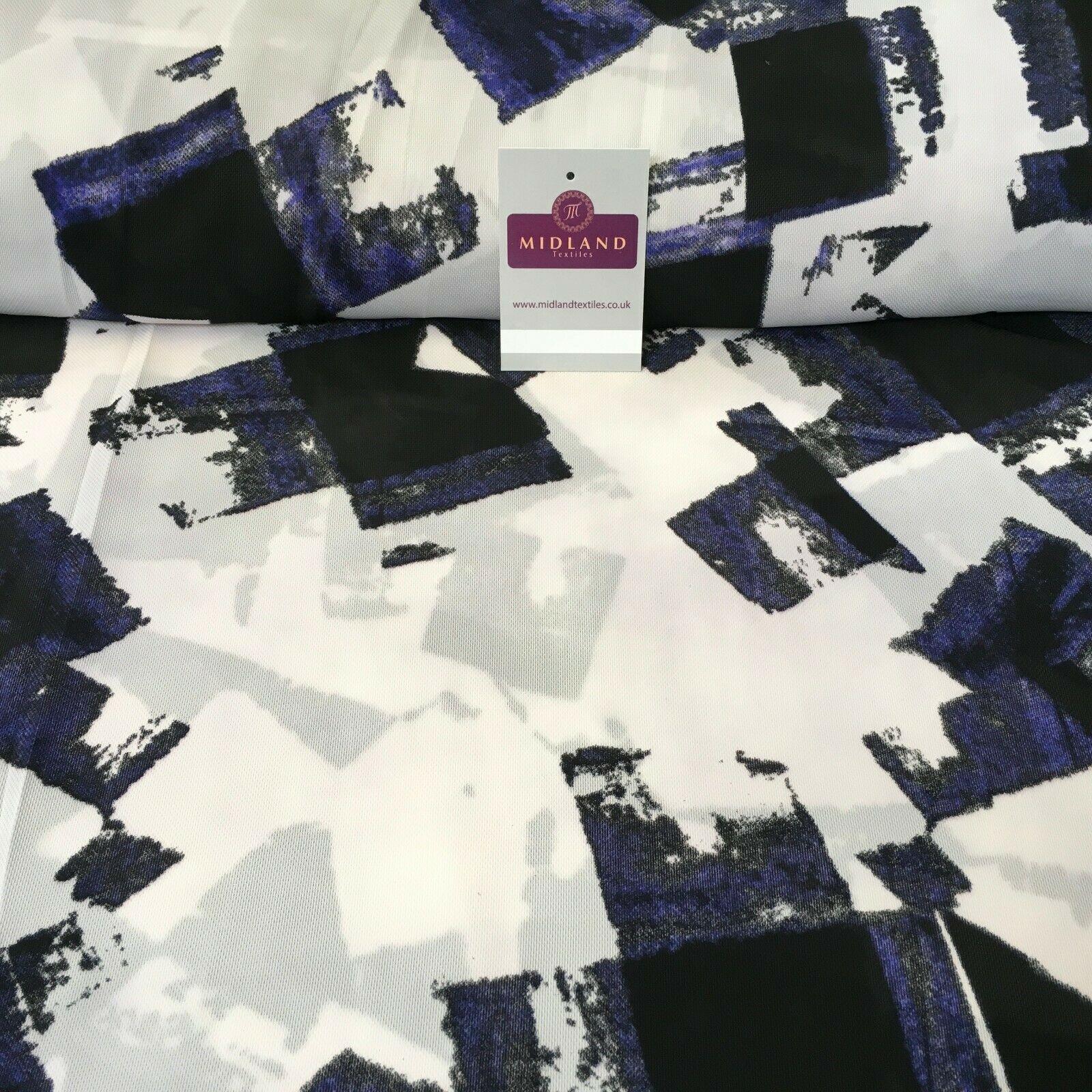 Purple Abstract soft Georgette twist voile Dress Fabric 147cm MK1185-11