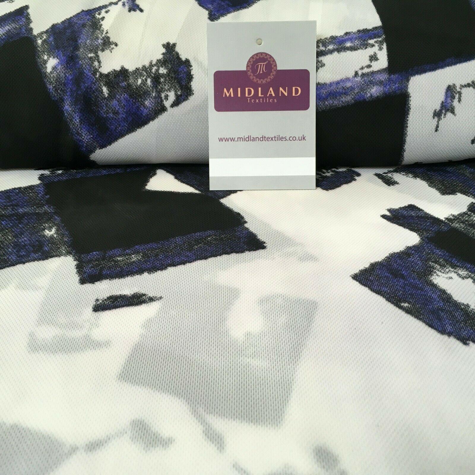 Purple Abstract soft Georgette twist voile Dress Fabric 147cm MK1185-11