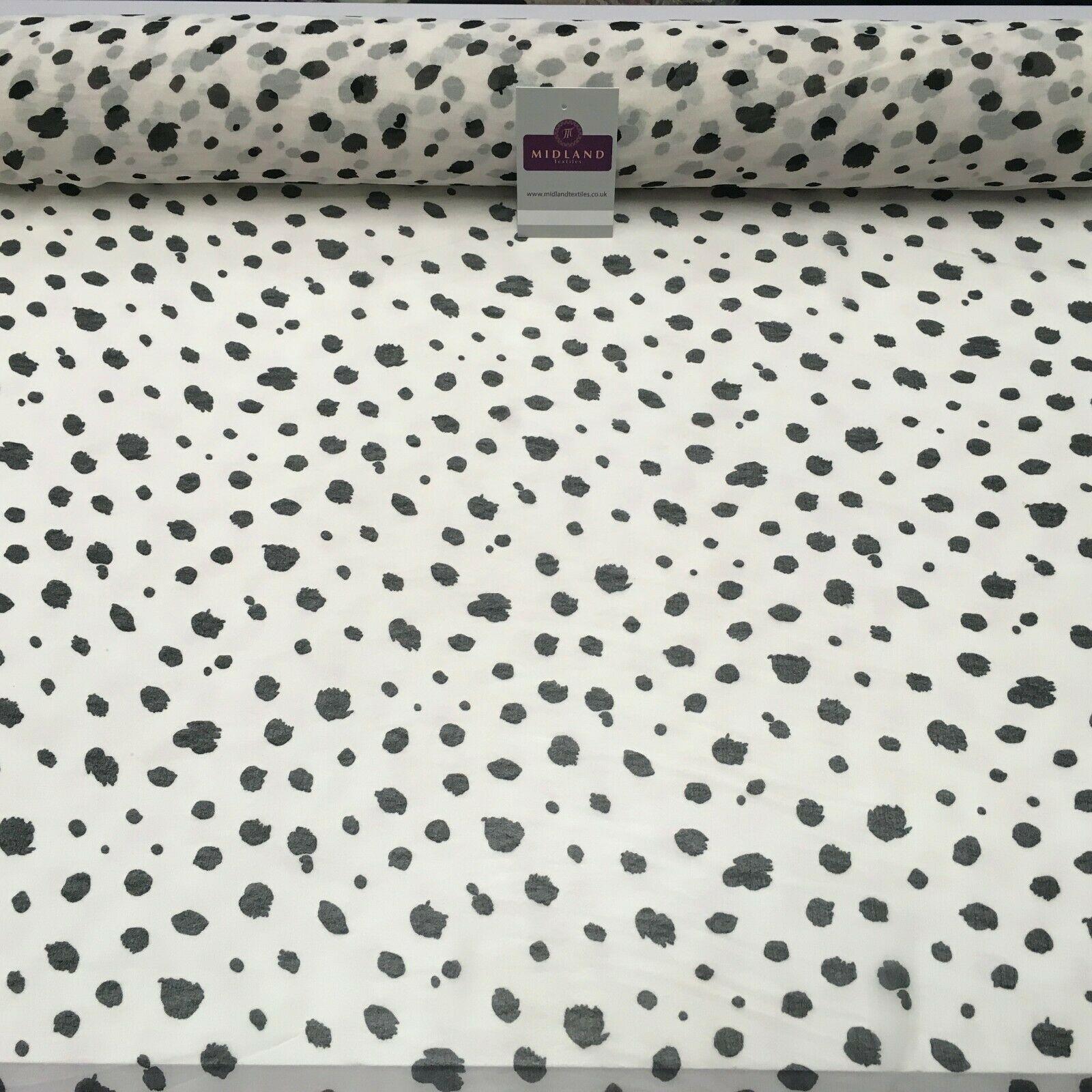 Skin Pale Printed Crepe chiffon Dress Fabric 150 cm Wide MK1190-13 Mtex