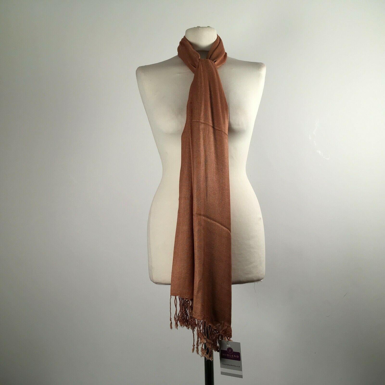 Ladies Pashmina Pashmeena Shawl Hijab Scarf Many colours Wrap stole M415 Mtex