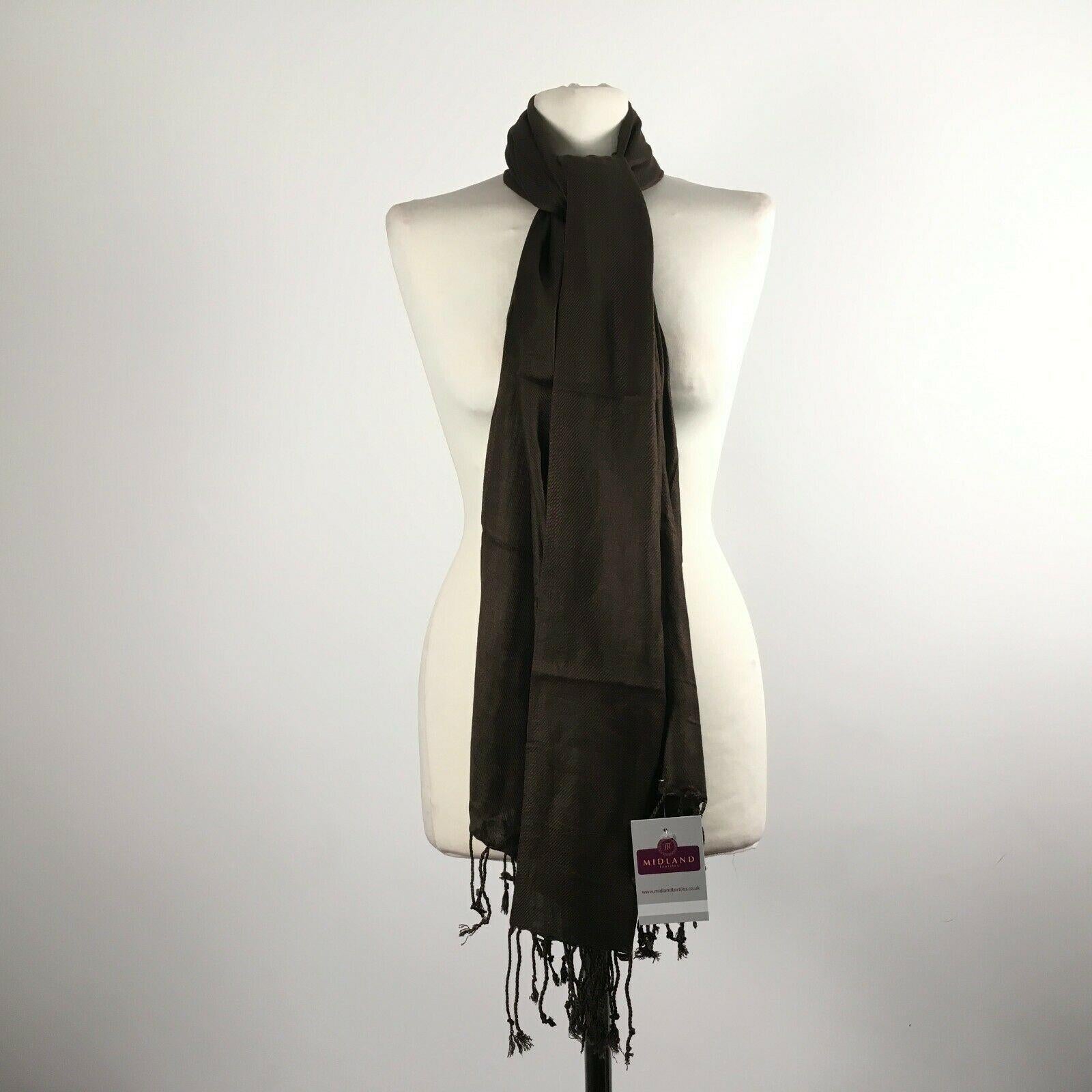 Ladies Pashmina Pashmeena Shawl Hijab Scarf Many colours Wrap stole M415 Mtex