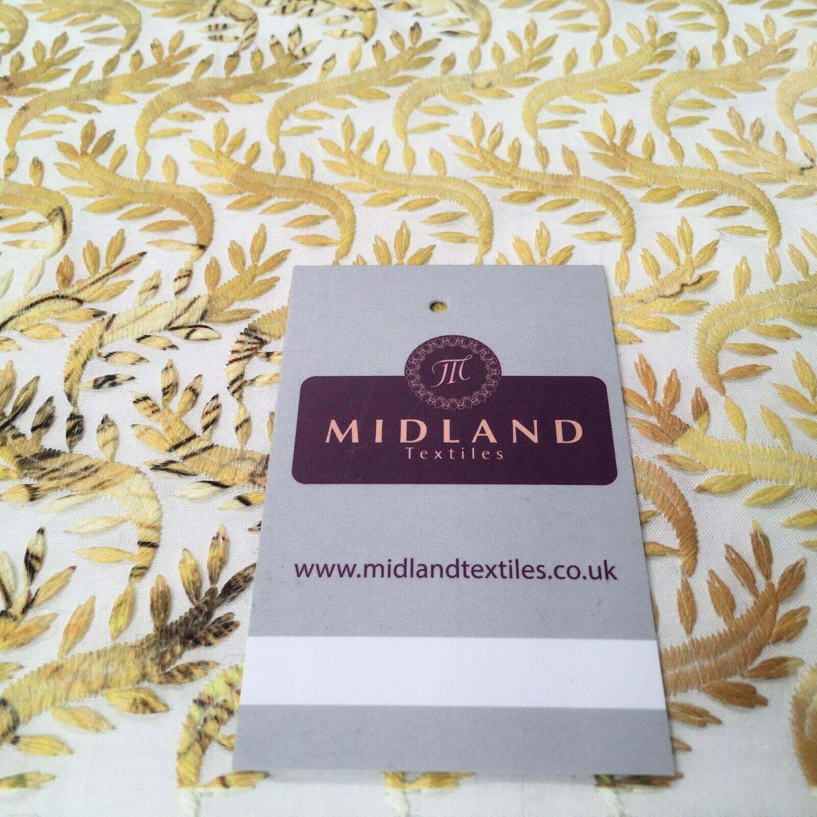 Cotton broderie anglaise Border double scalloped fabric 139cm M1197 Mtex