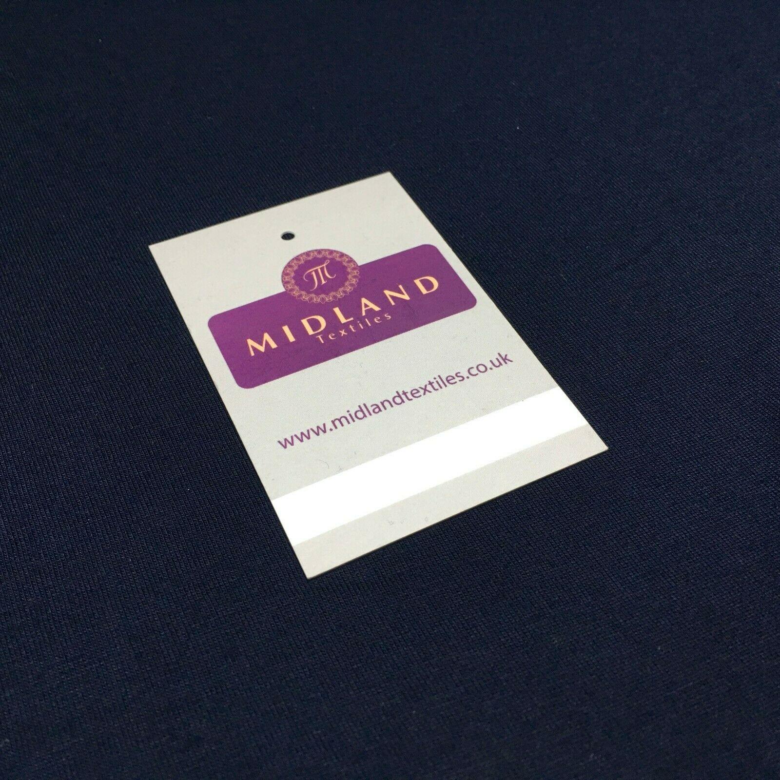 Navy Cotton Jersey ideal for t-shirting Fabric 147 cm M720-66 Mtex