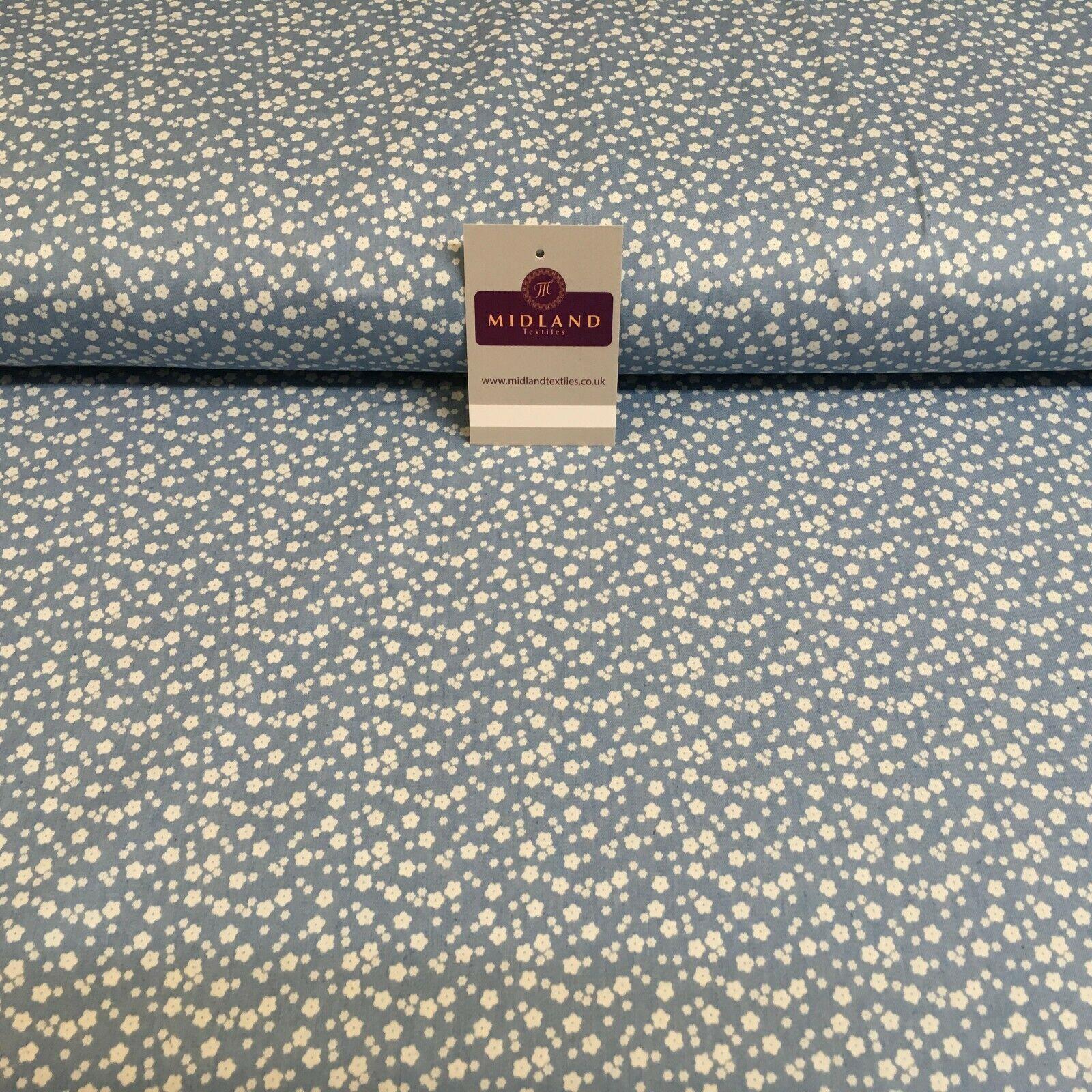 Paisley Small Flower Floral Chambray 110 cm MK1231 Mtex