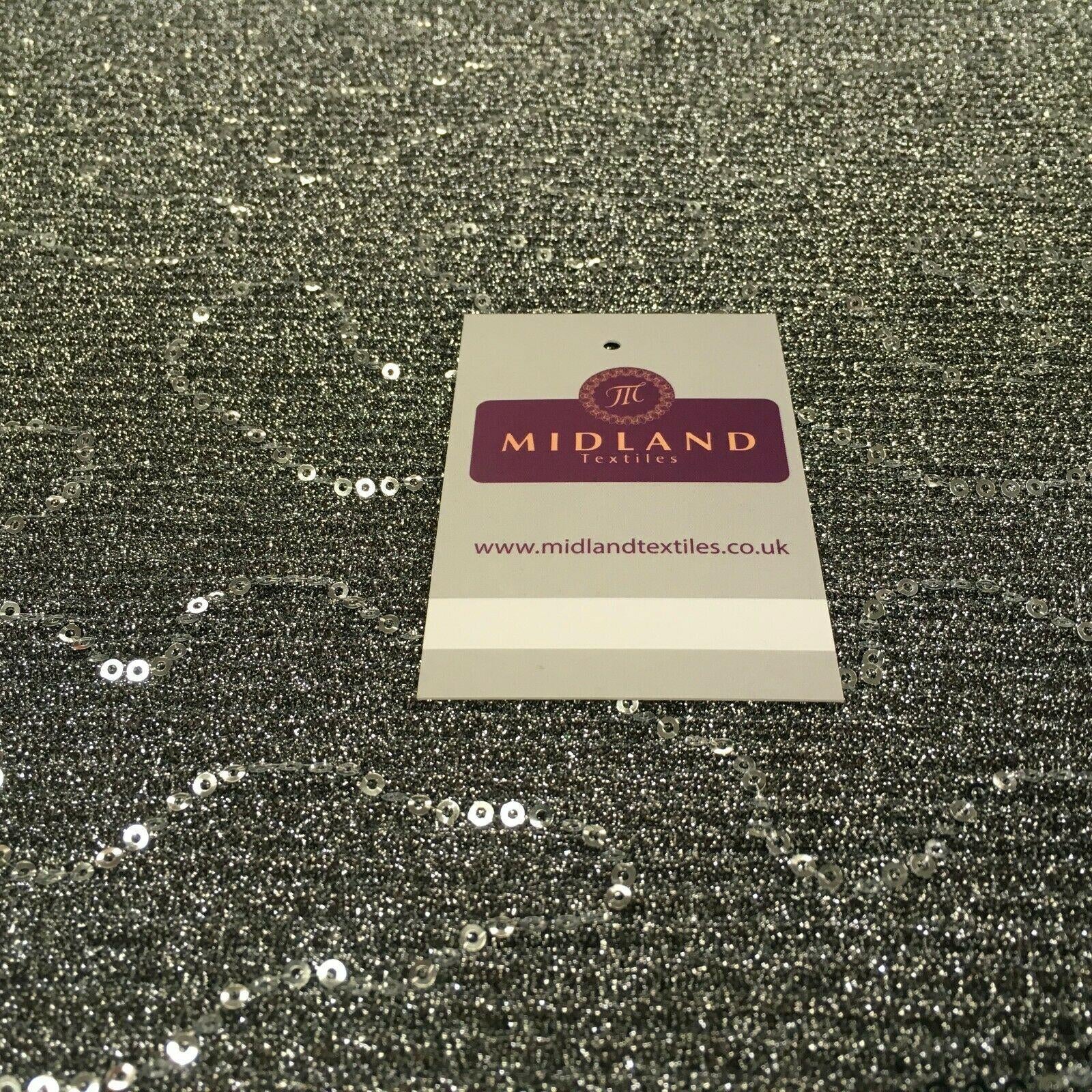 Sequin Pleated Stretch Dress Fabric 127 cm MR1238 Mtex