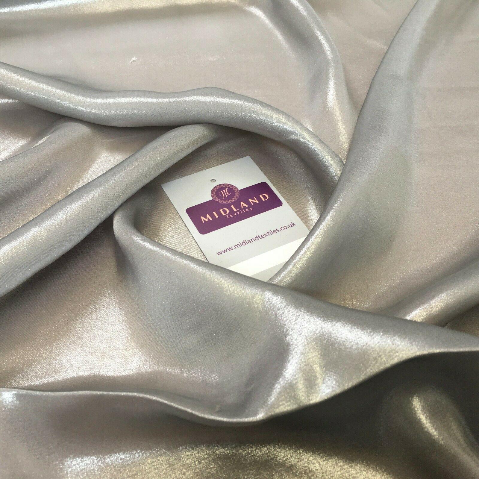Gold Shimmer Foil Satin Georgette Chiffon Crepe Fabric 110cm  MR1178 Mtex